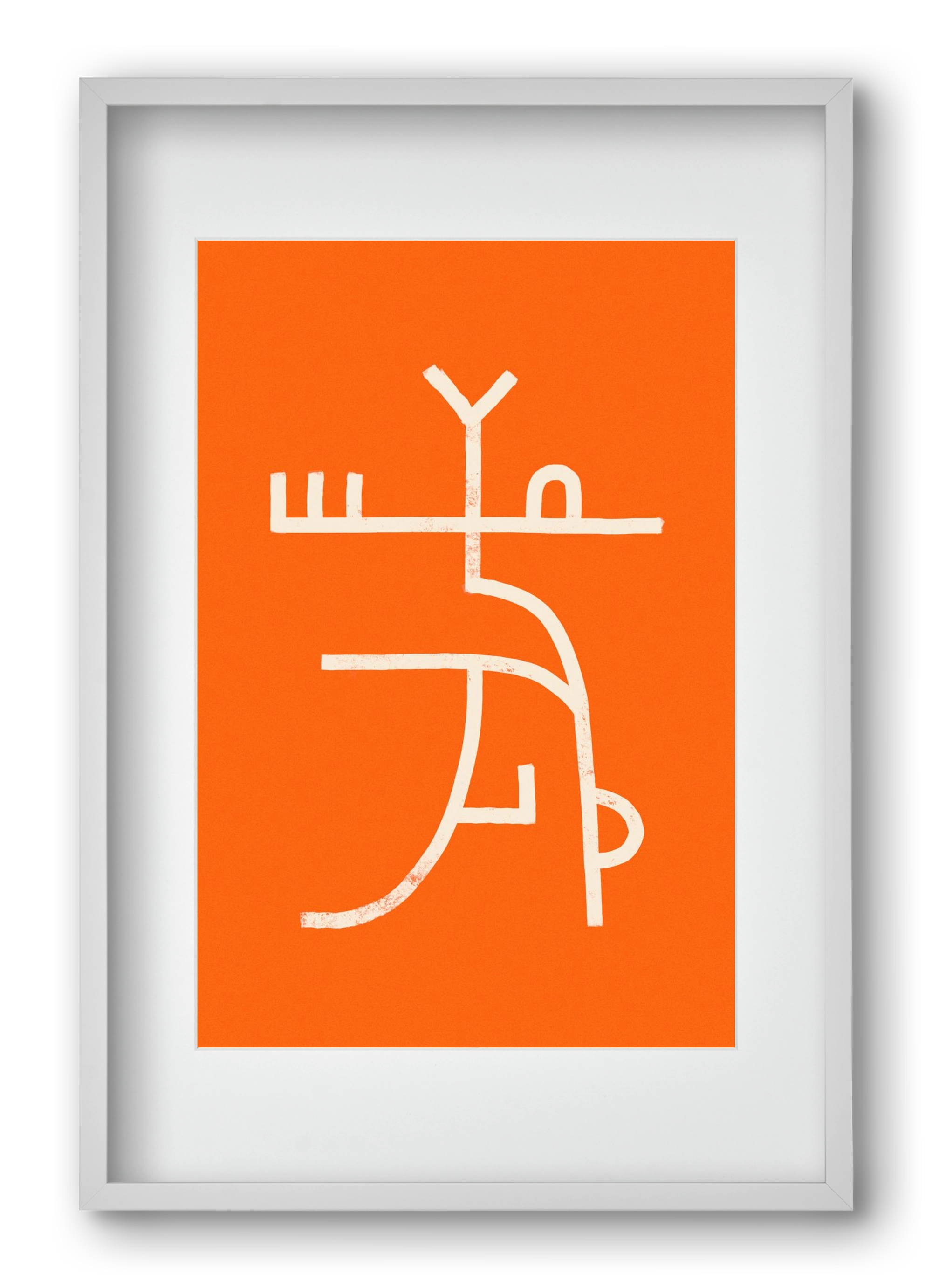 GOAT DANCE, 40x60 cm (30x45 cm), Fehér keret, paszpartuval