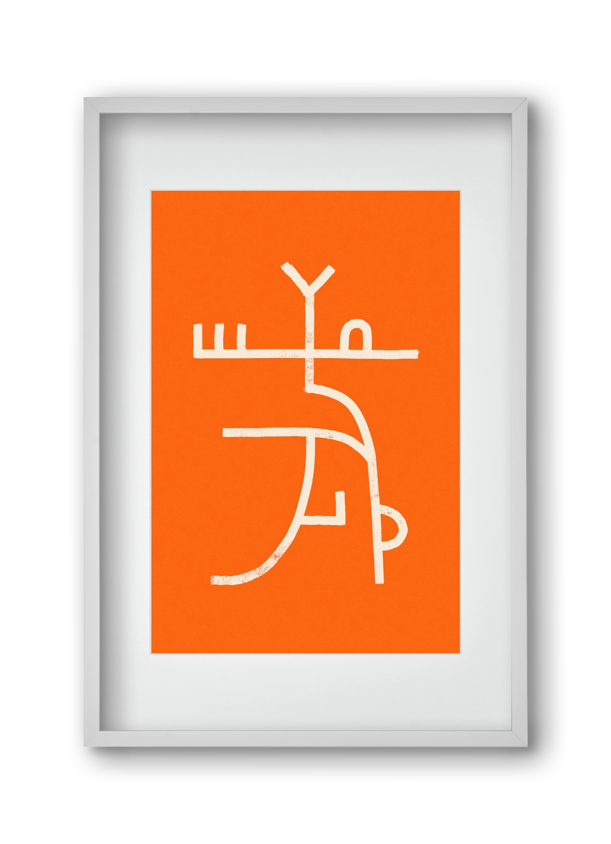 GOAT DANCE, 30x45 cm (20x30 cm), Fehér keret, paszpartuval