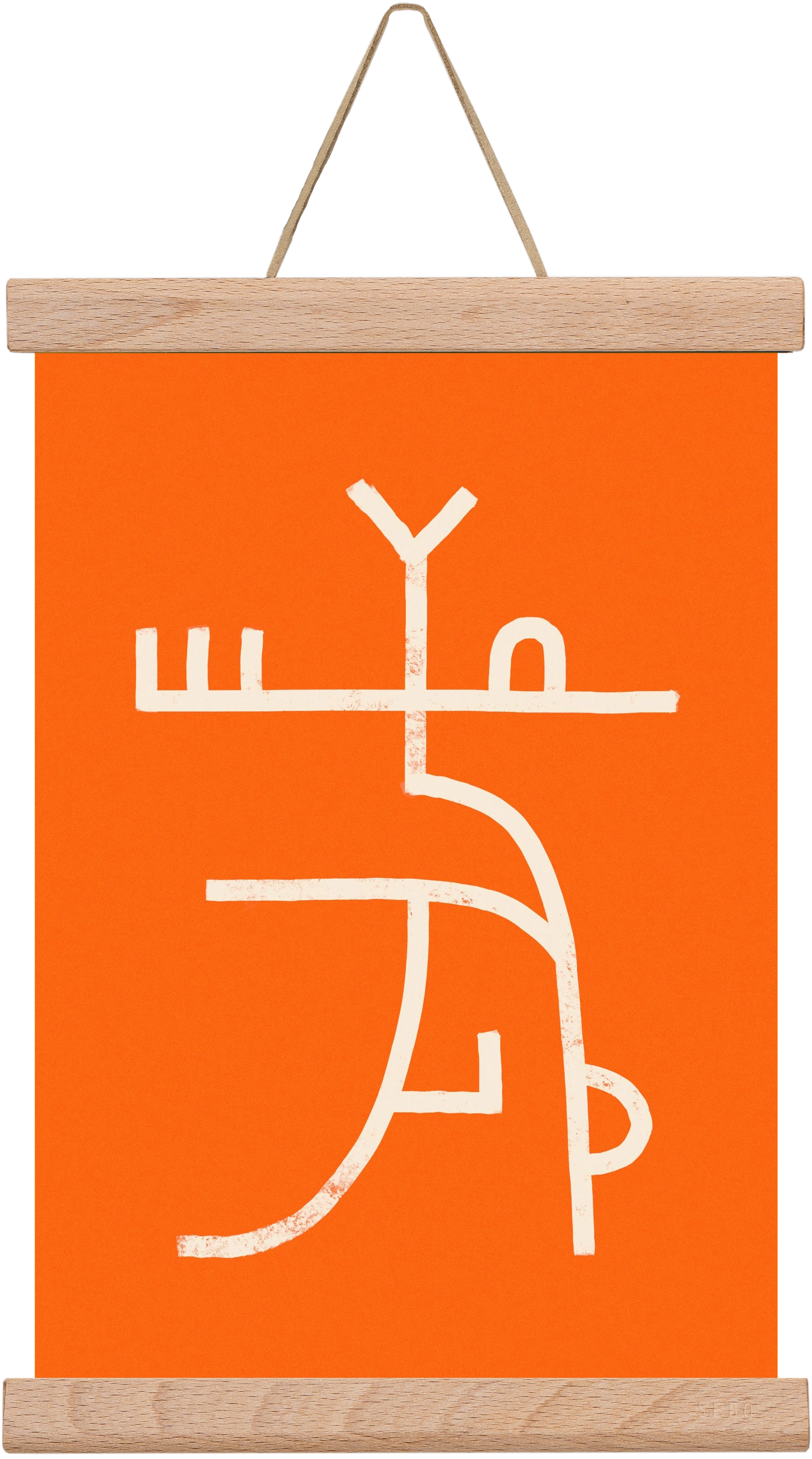 GOAT DANCE, 20x30 cm (20x30 cm), Tölgy akasztó