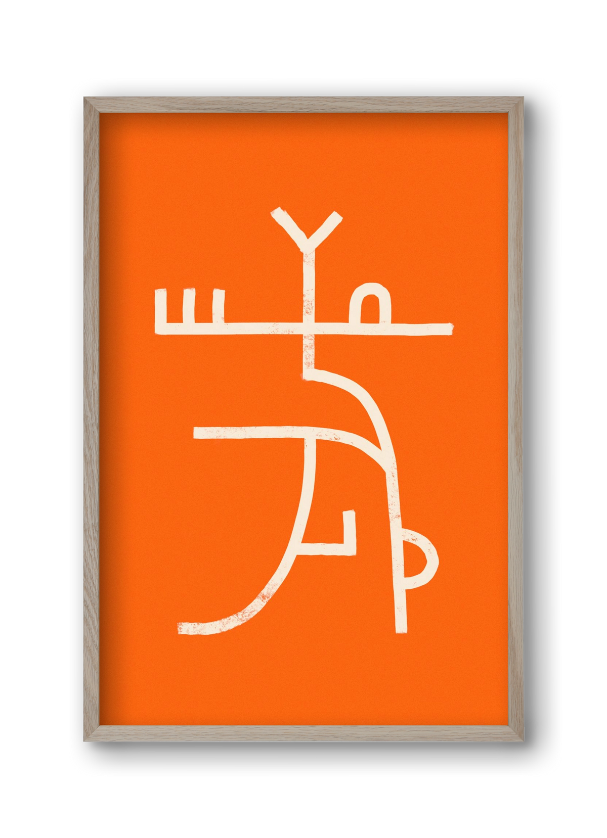 GOAT DANCE, 30x45 cm (30x45 cm), Tölgy keret