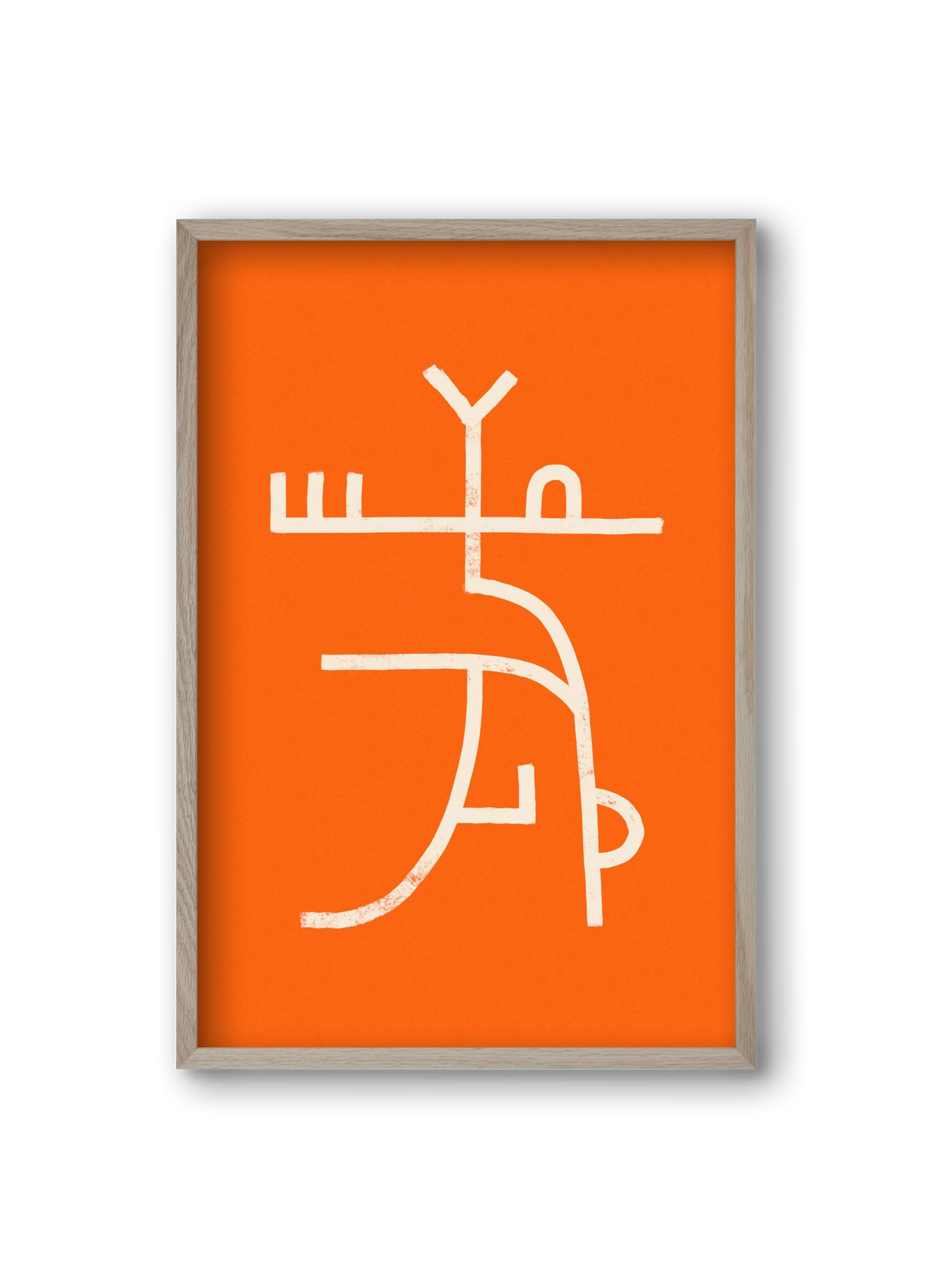 GOAT DANCE, 20x30 cm (20x30 cm), Tölgy keret