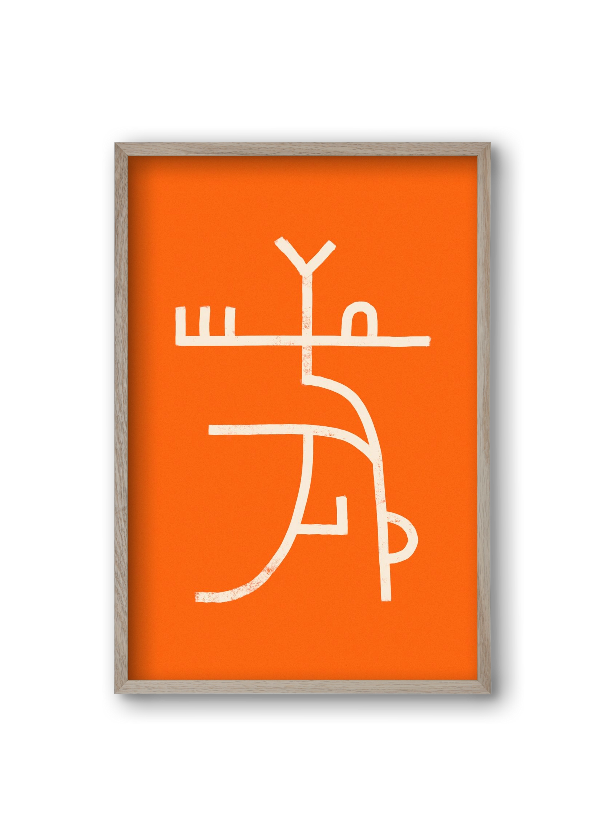 GOAT DANCE, 20x30 cm (20x30 cm), Tölgy keret