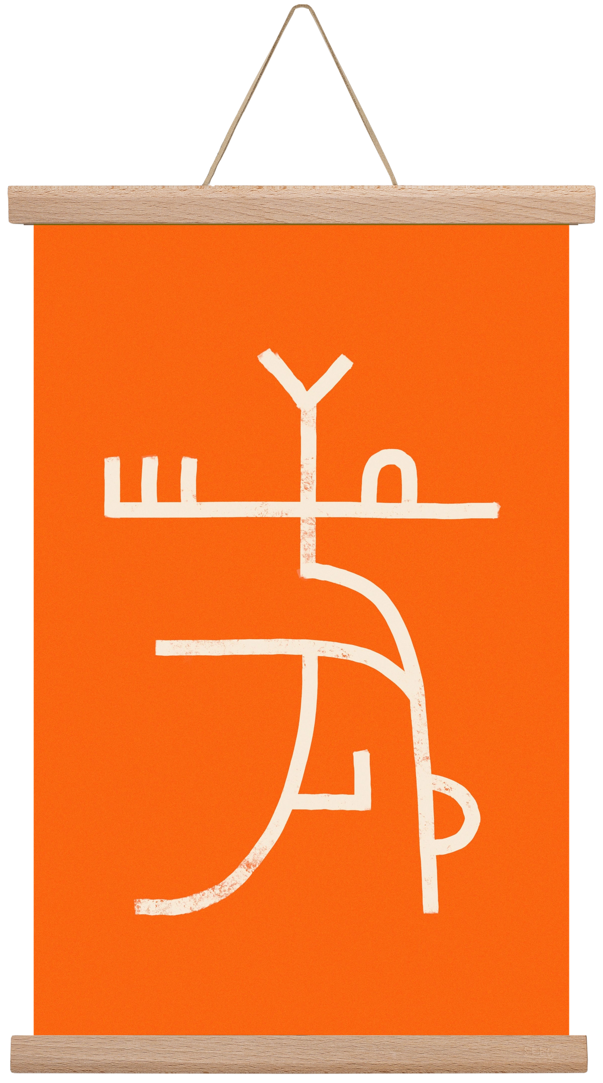 GOAT DANCE, 30x45 cm (30x45 cm), Tölgy akasztó