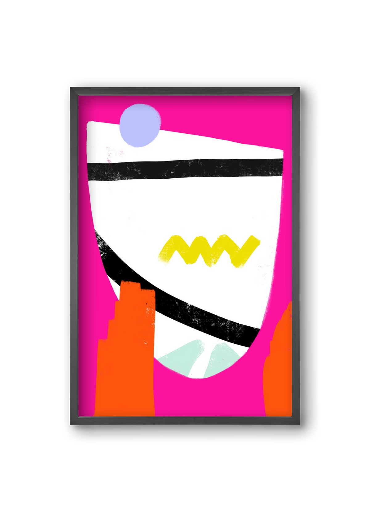 SMILE, 20x30 cm (20x30 cm), Fekete keret