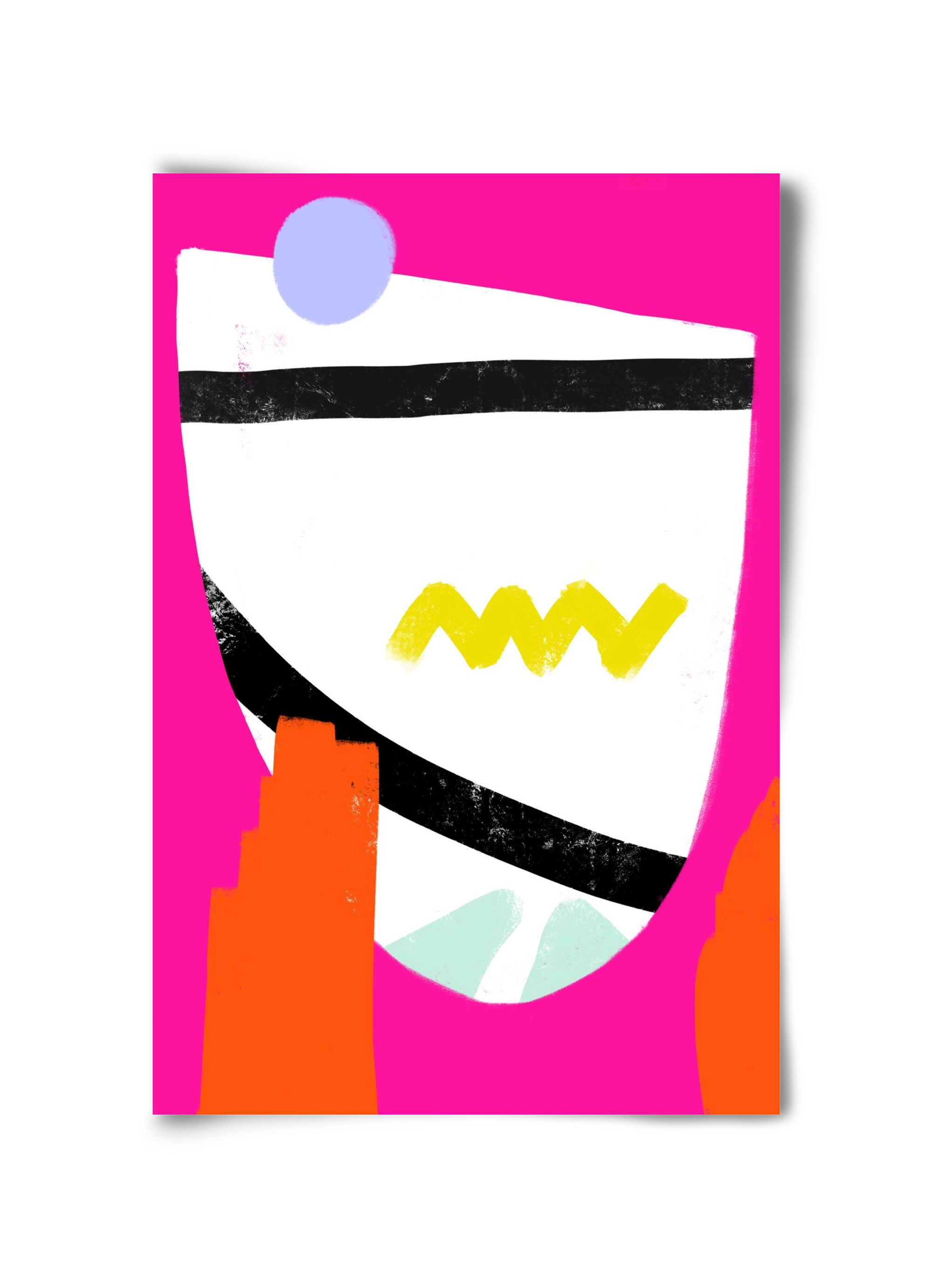 SMILE, 30x45 cm, Keret nélkül