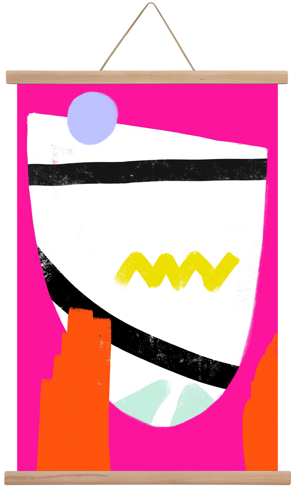 SMILE, 40x60 cm (40x60 cm), Tölgy akasztó