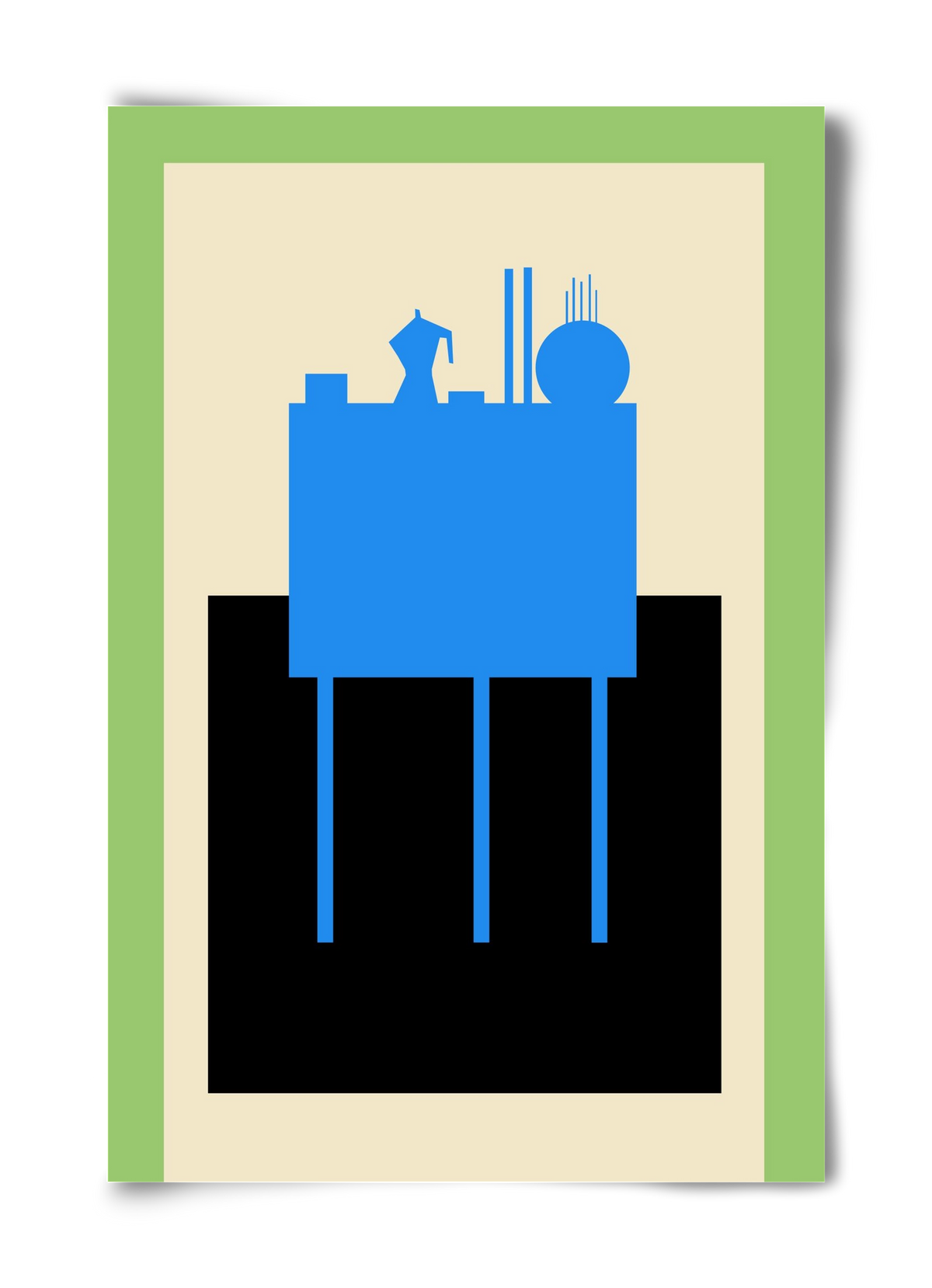 BLUE STILL LIFE, 40x60 cm, Keret nélkül