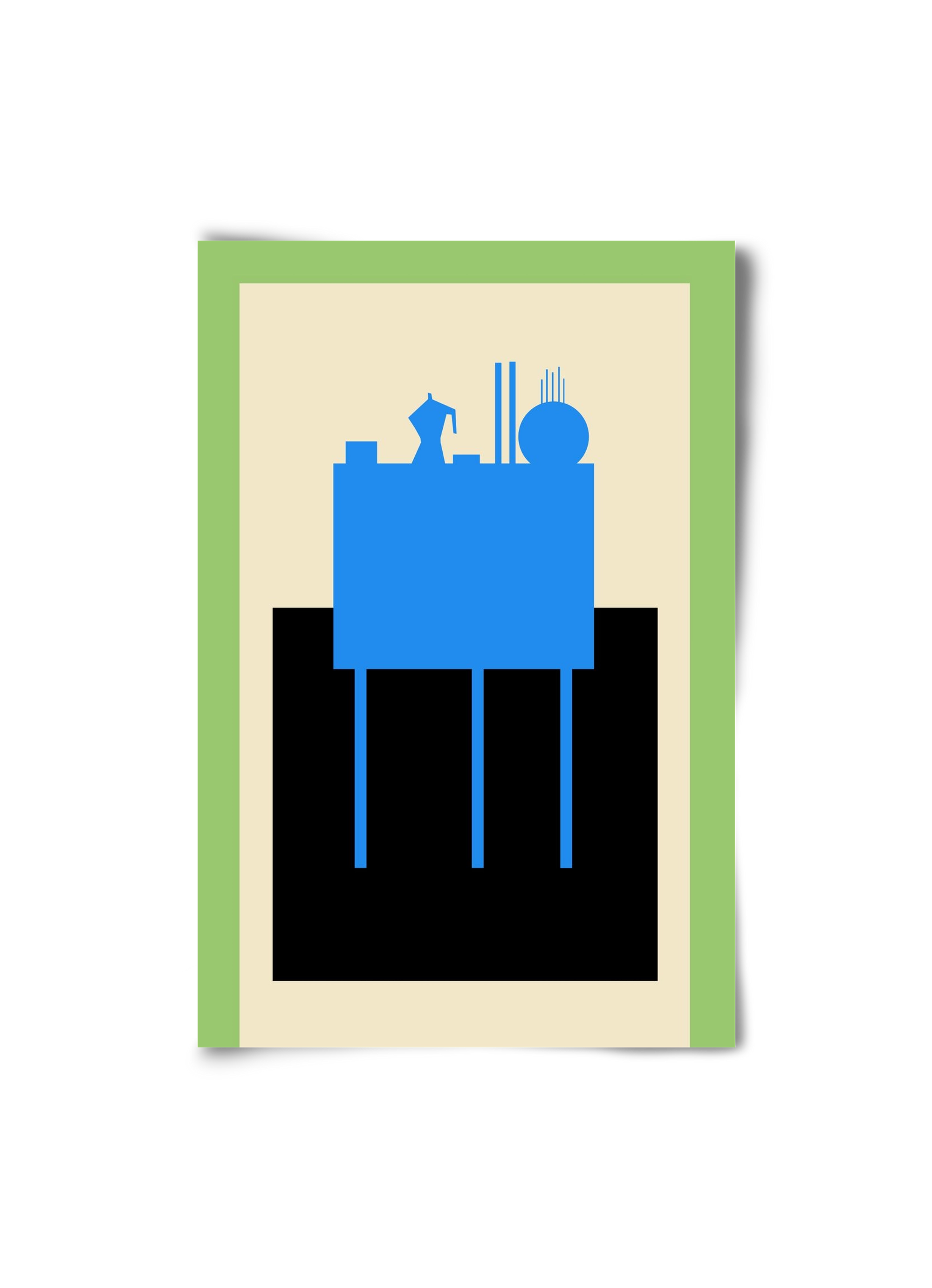 BLUE STILL LIFE, 20x30 cm, Keret nélkül