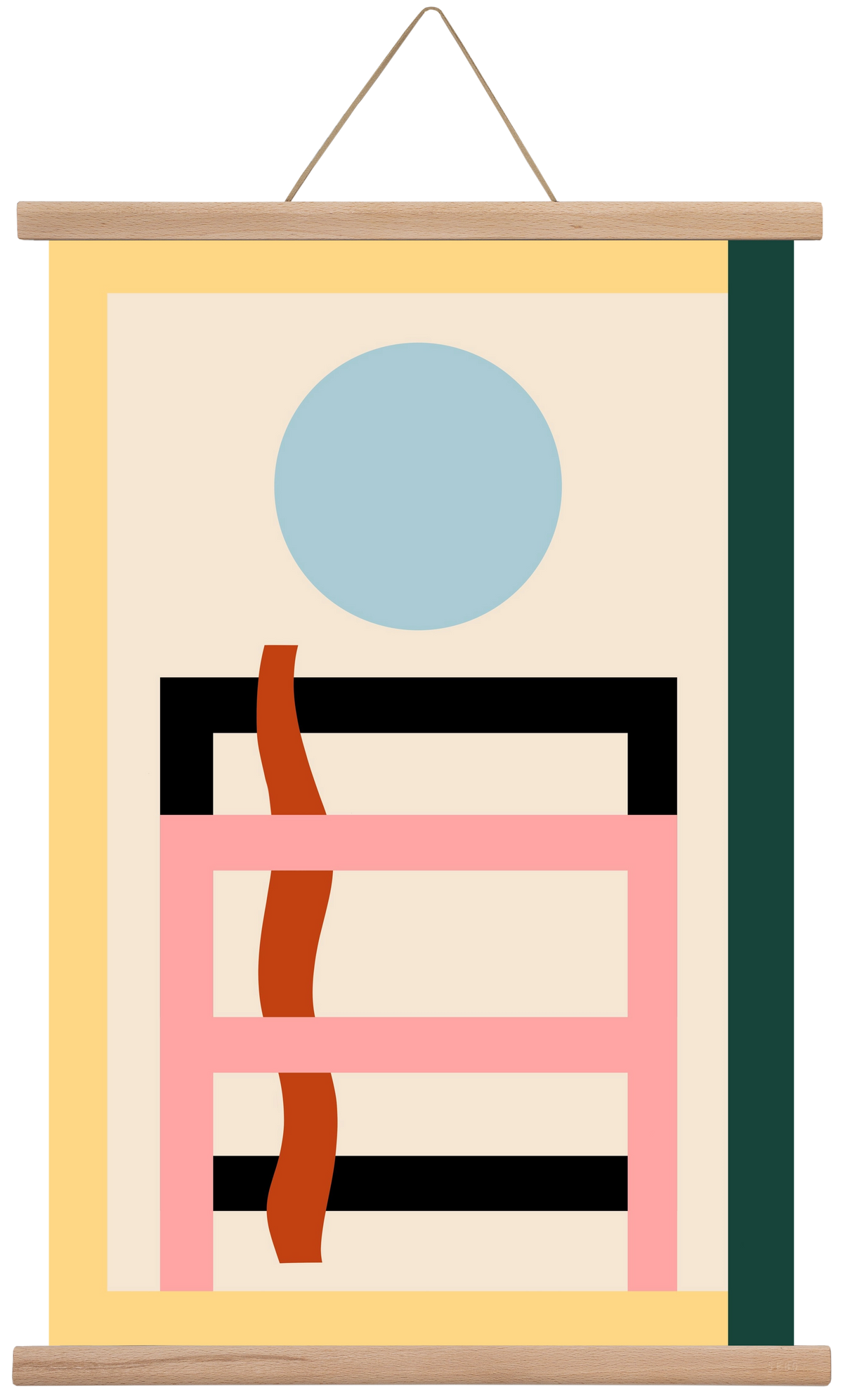 Moonrise, 40x60 cm (40x60 cm), Tölgy akasztó