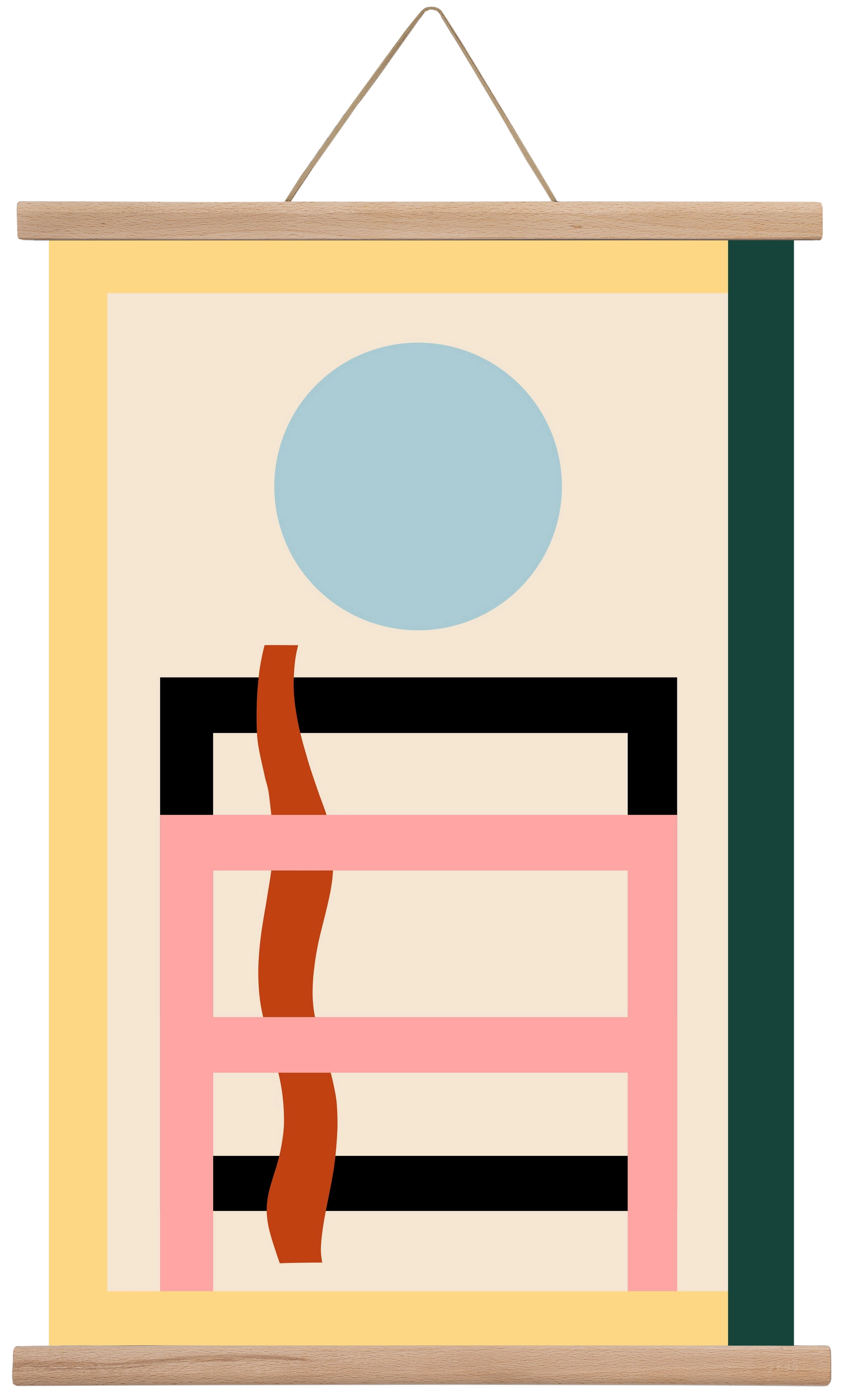 Moonrise, 40x60 cm (40x60 cm), Tölgy akasztó