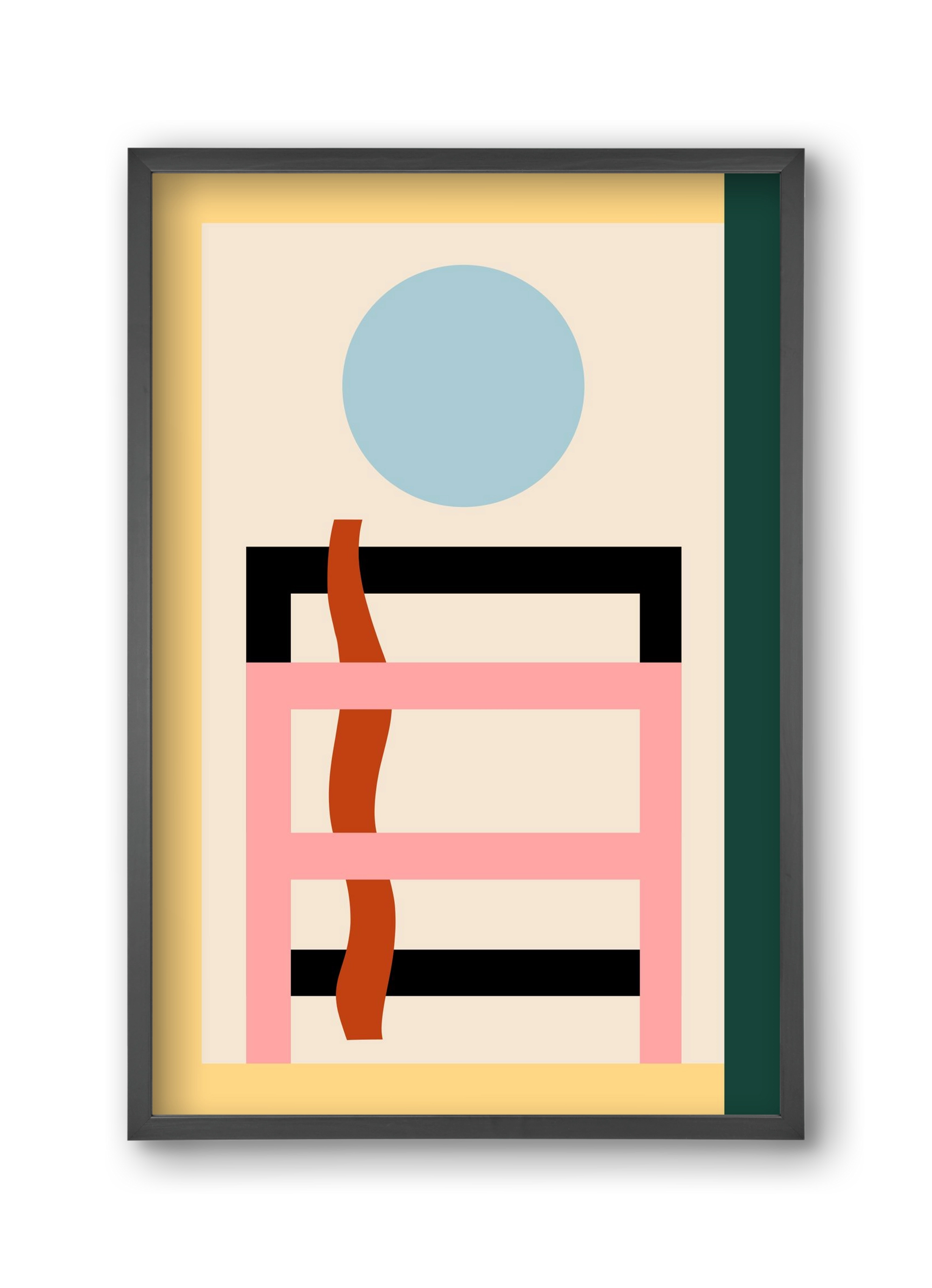 Moonrise, 30x45 cm (30x45 cm), Fekete keret