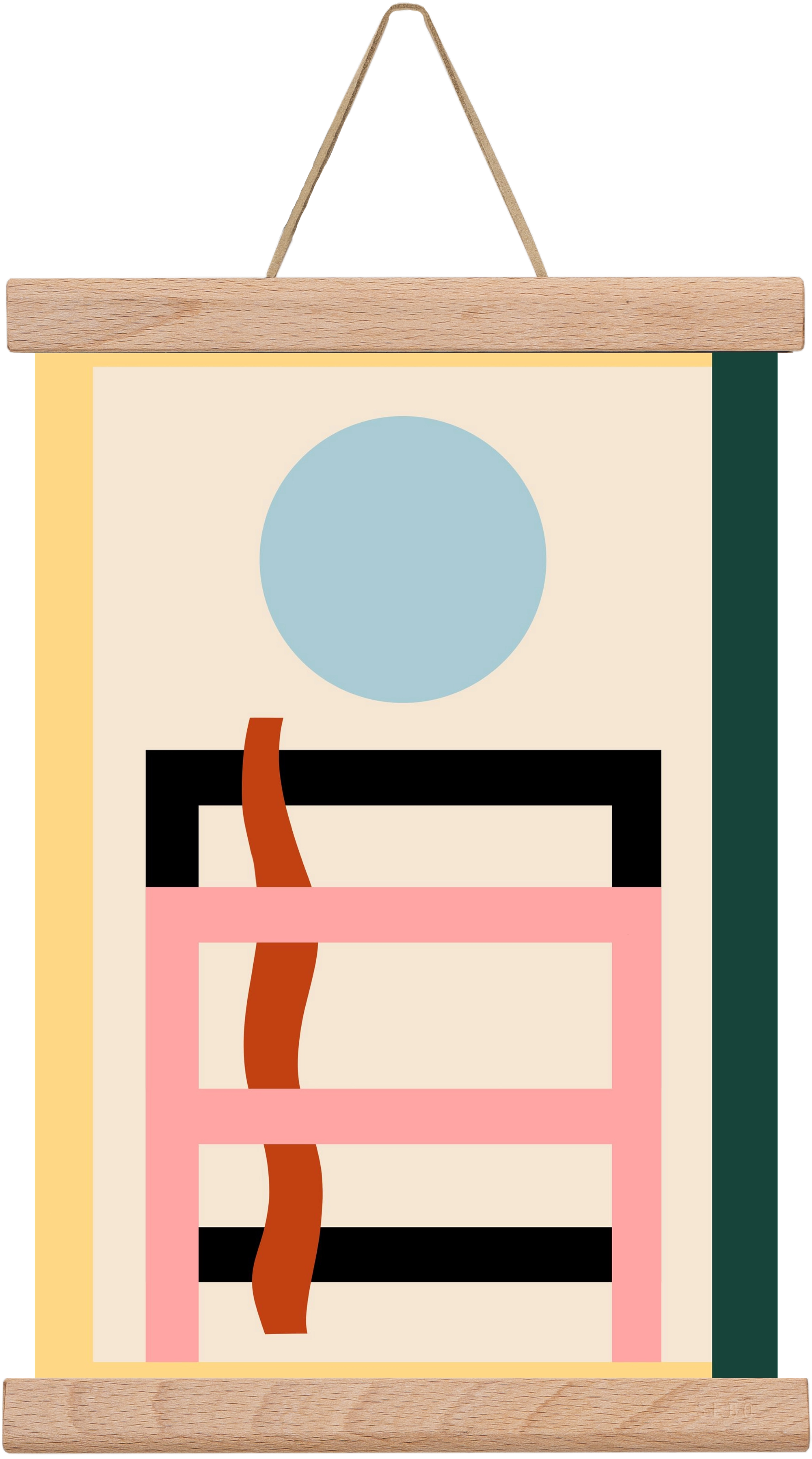 Moonrise, 20x30 cm (20x30 cm), Tölgy akasztó