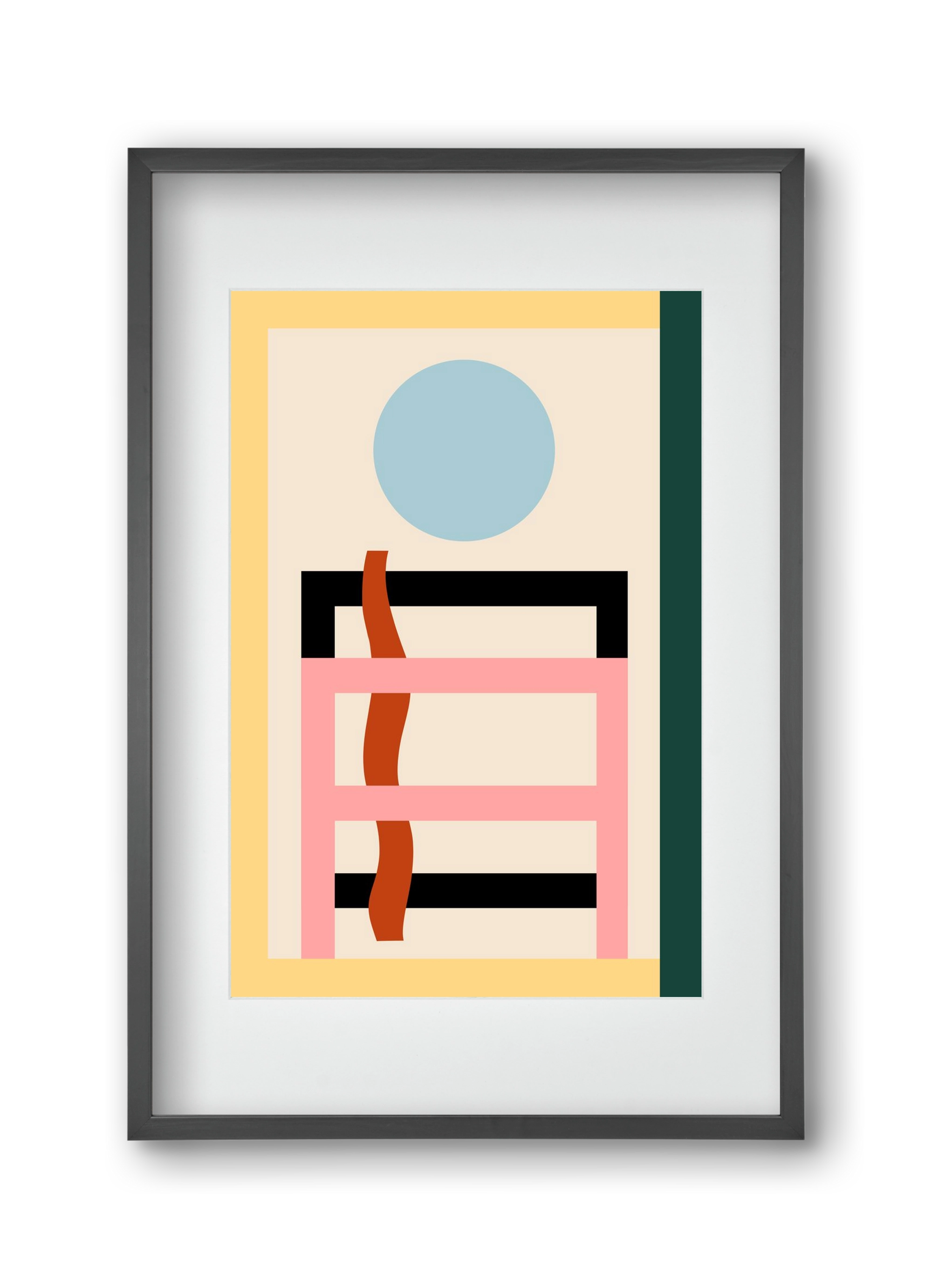 Moonrise, 30x45 cm (20x30 cm), Fekete keret, paszpartuval