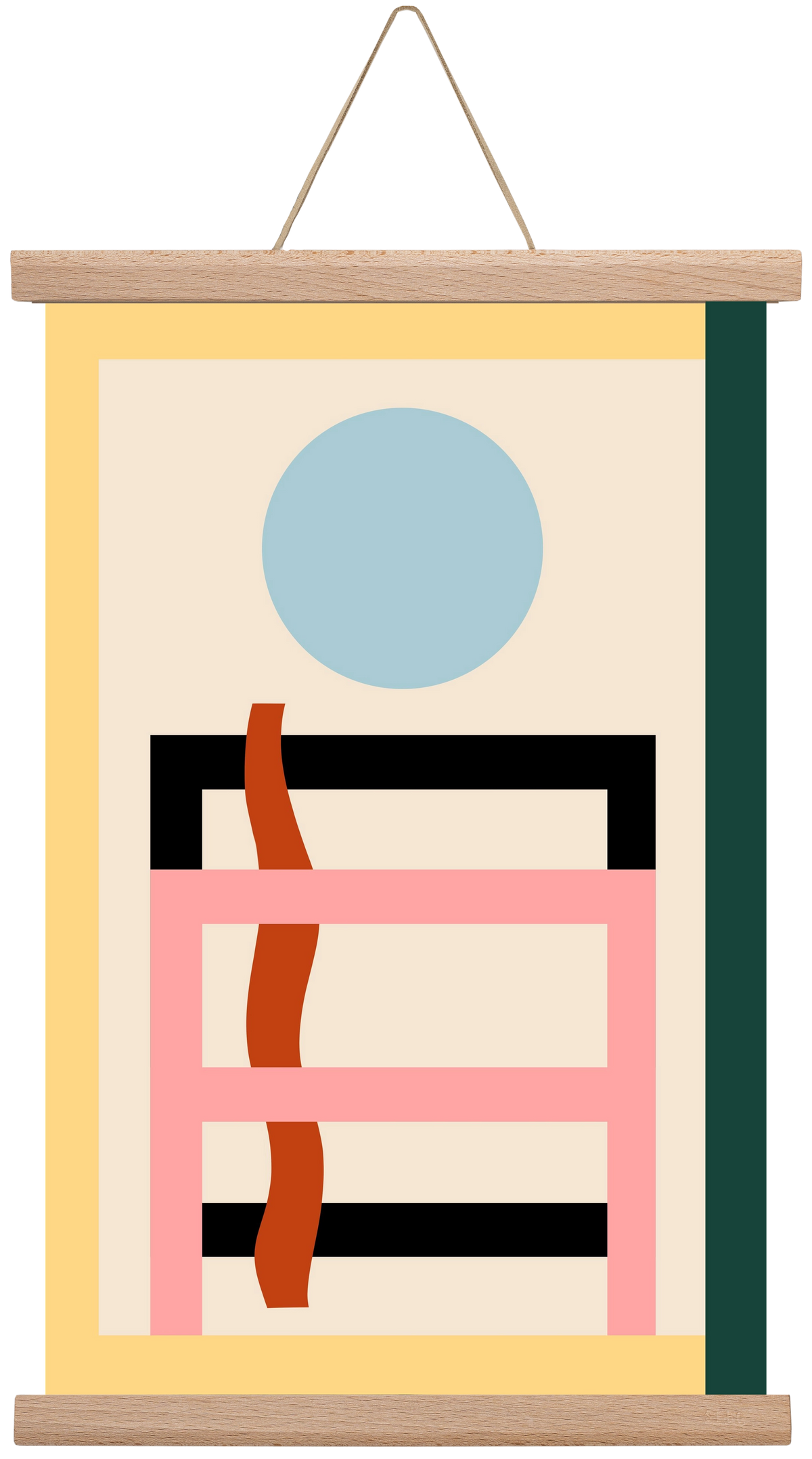 Moonrise, 30x45 cm (30x45 cm), Tölgy akasztó