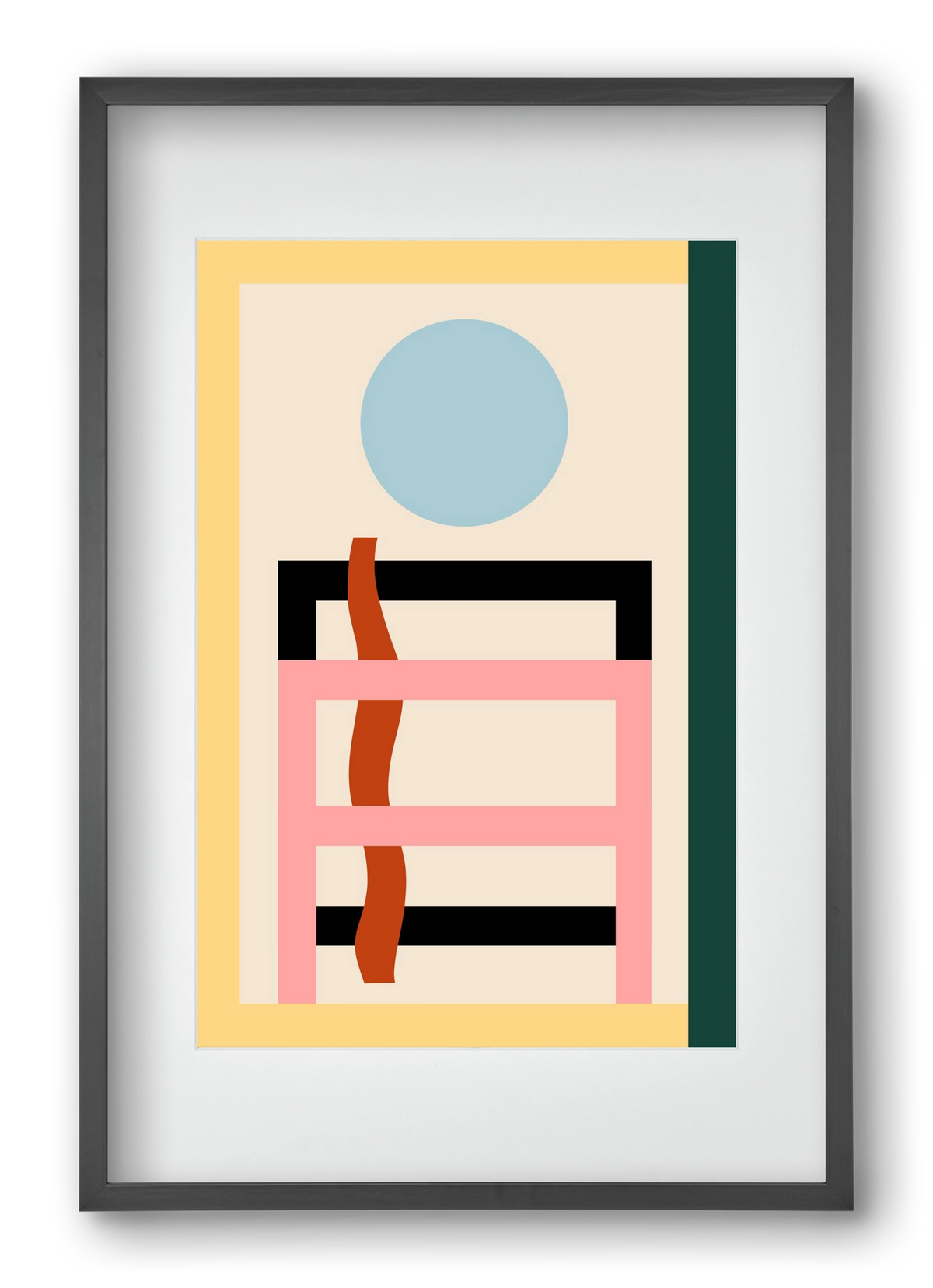 Moonrise, 40x60 cm (30x45 cm), Fekete keret, paszpartuval