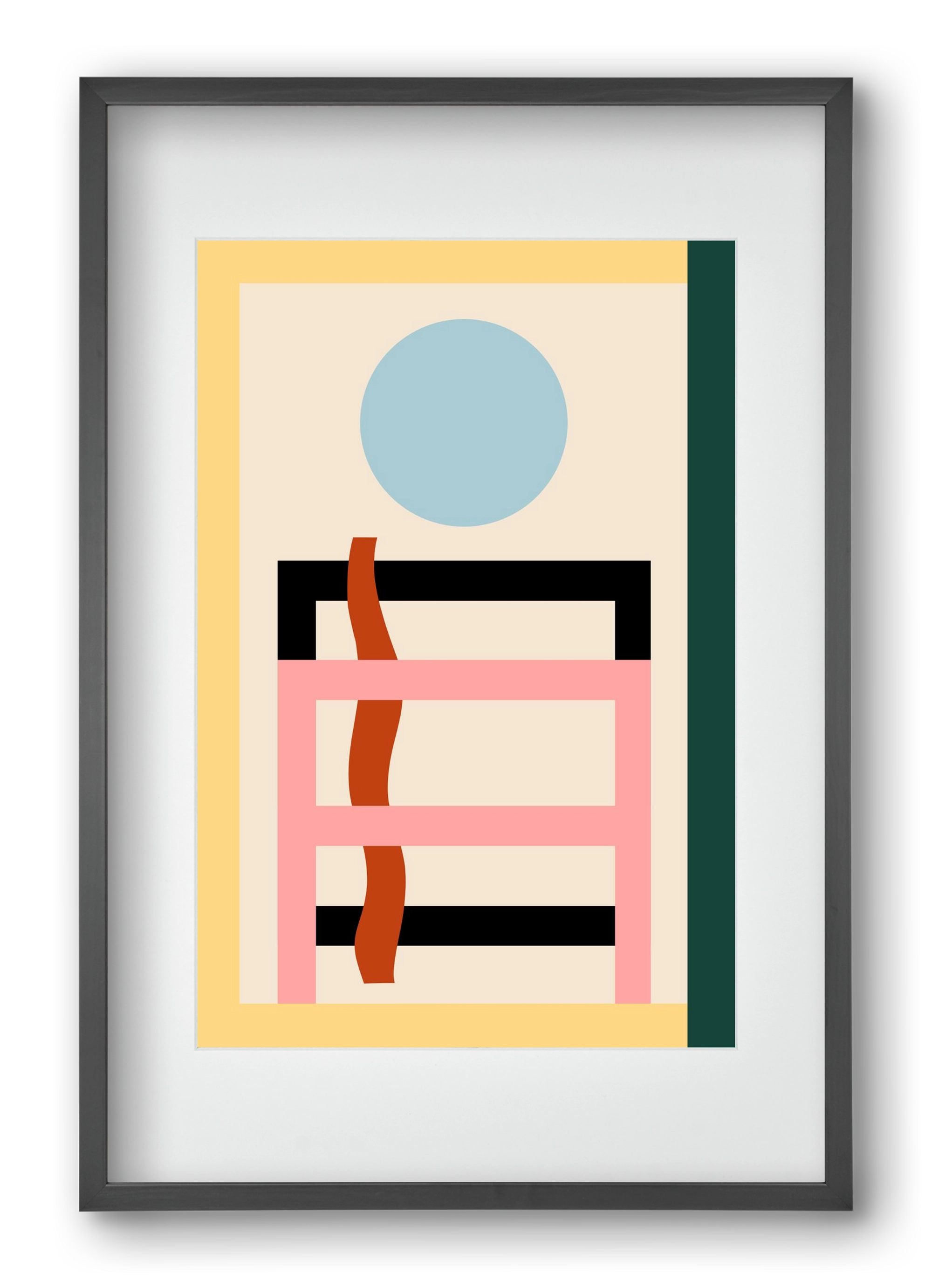 Moonrise, 40x60 cm (30x45 cm), Fekete keret, paszpartuval