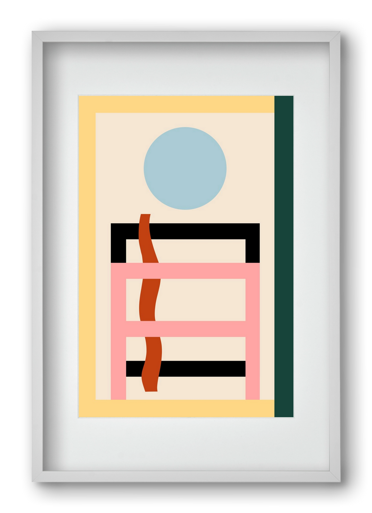 Moonrise, 40x60 cm (30x45 cm), Fehér keret, paszpartuval