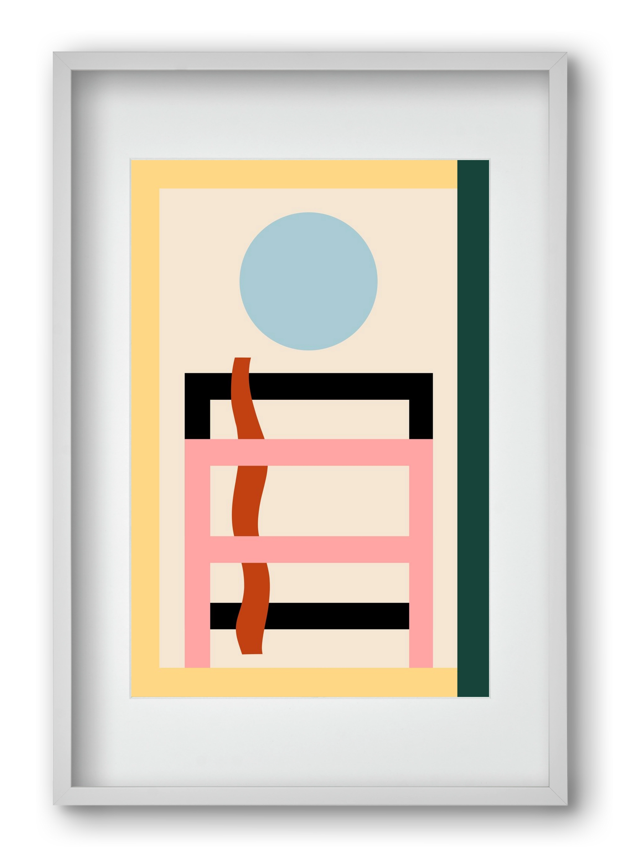 Moonrise, 40x60 cm (30x45 cm), Fehér keret, paszpartuval