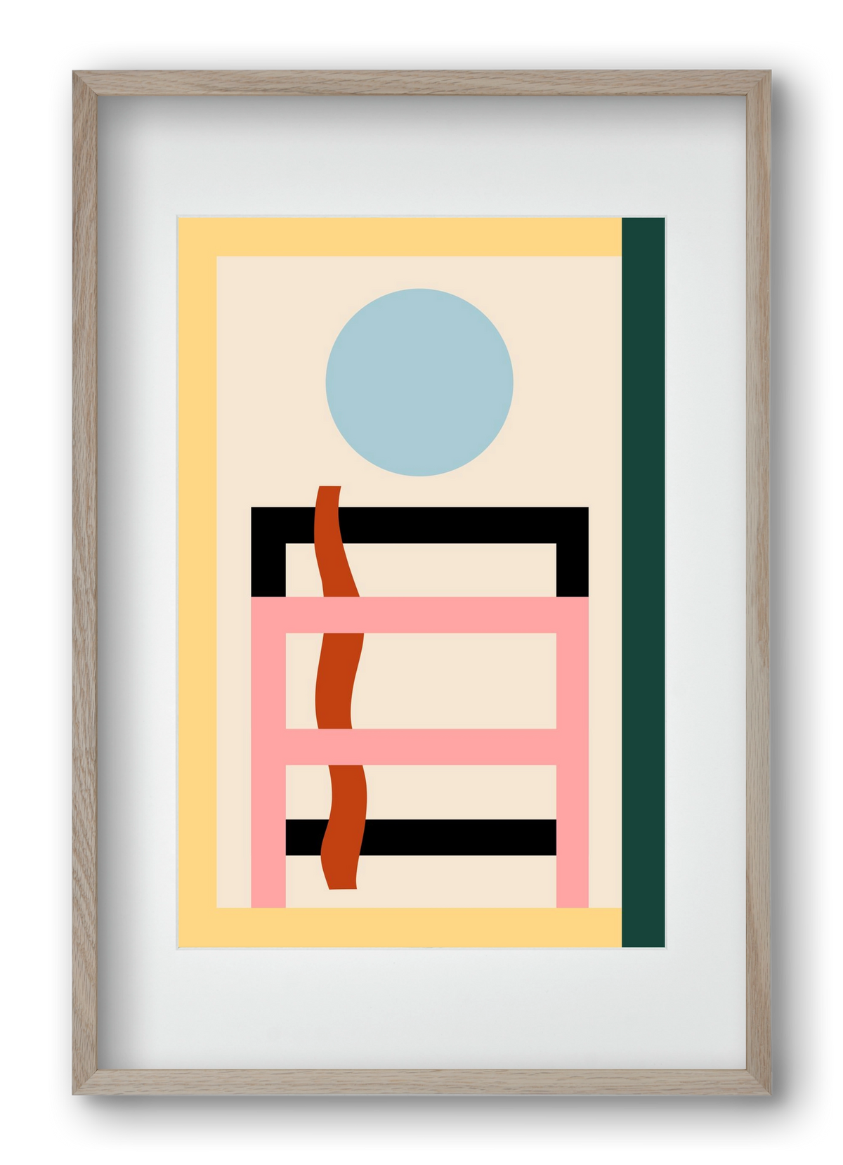 Moonrise, 40x60 cm (30x45 cm), Tölgy keret, paszpartuval