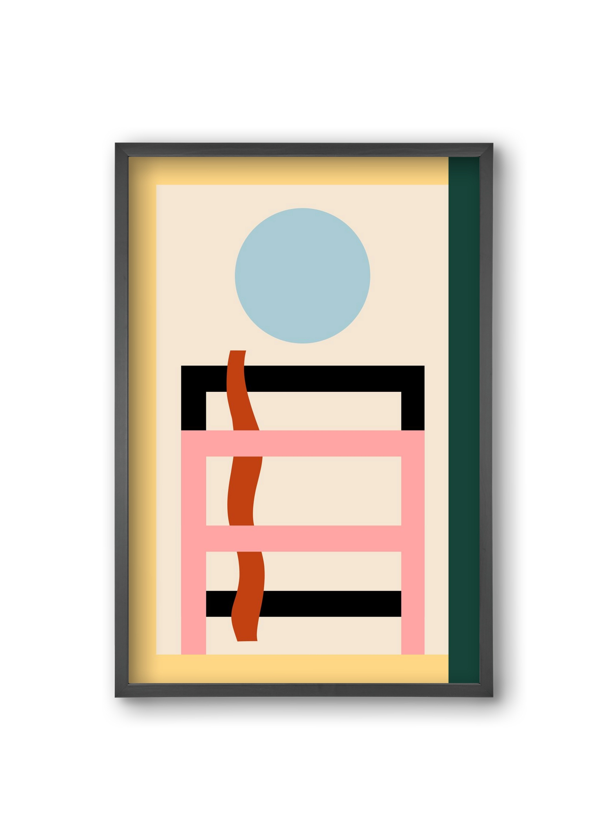 Moonrise, 20x30 cm (20x30 cm), Fekete keret