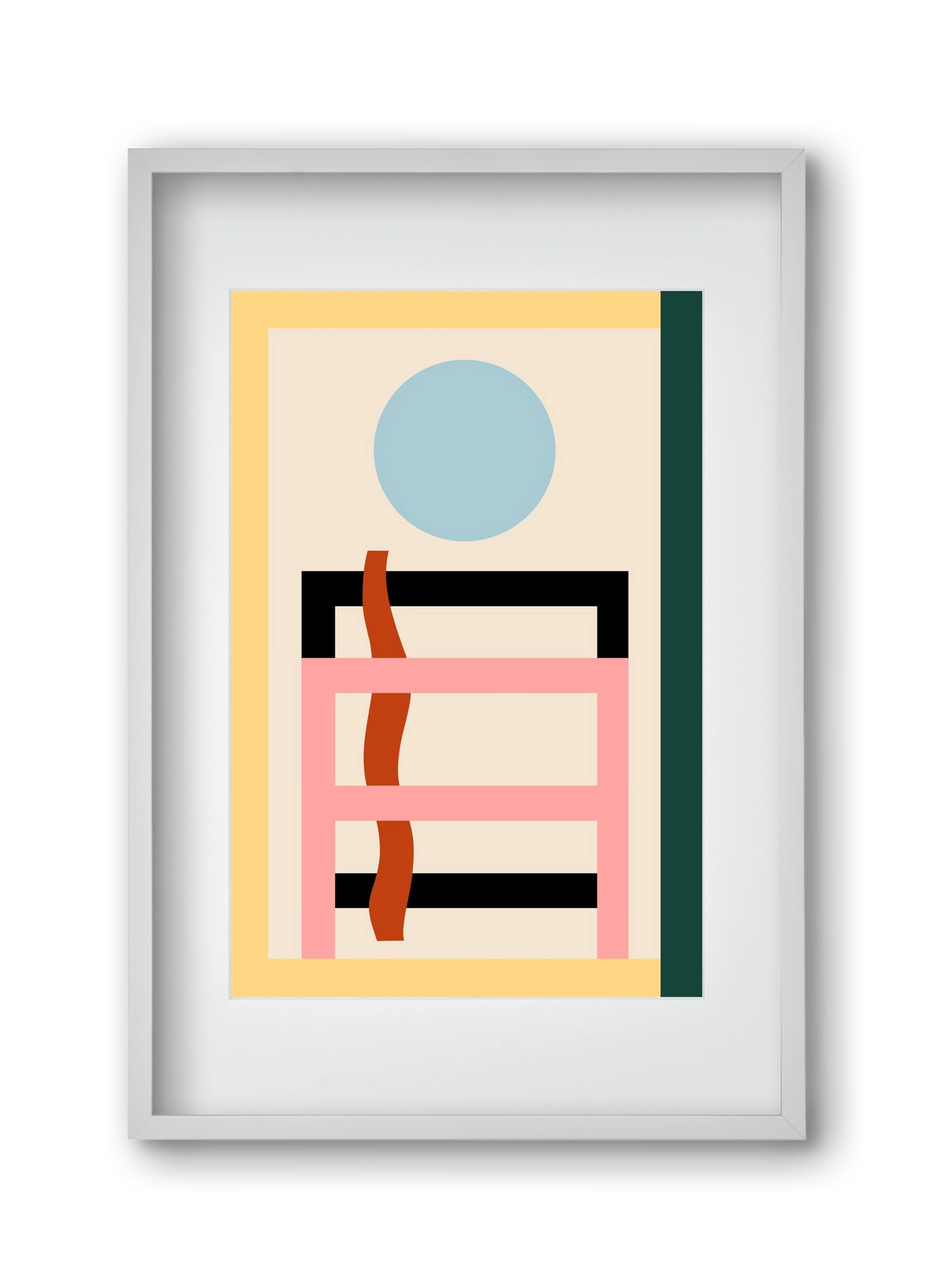 Moonrise, 30x45 cm (20x30 cm), Fehér keret, paszpartuval