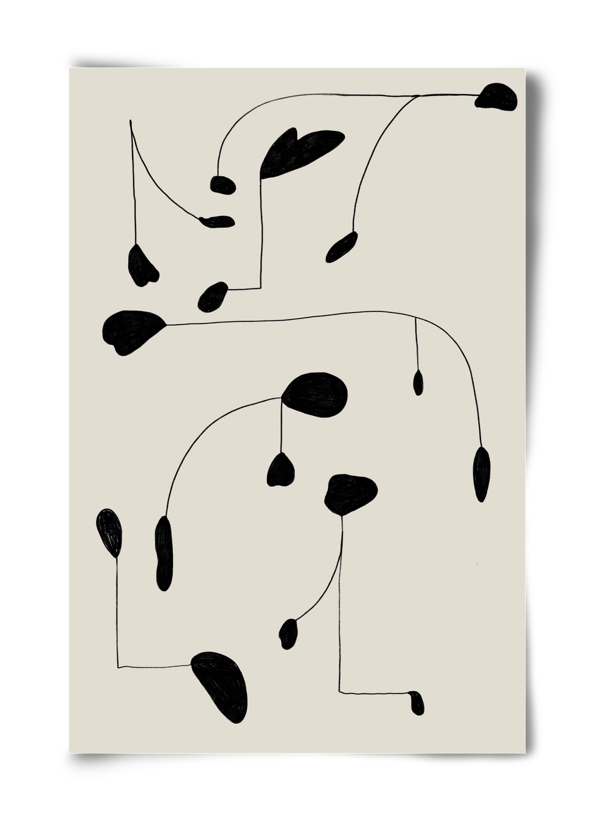 Mobile, 40x60 cm, Keret nélkül