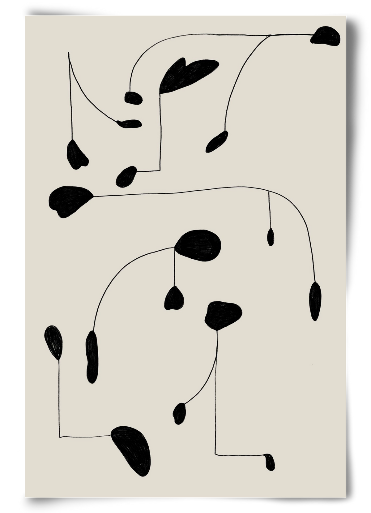 Mobile, 60x90 cm, Keret nélkül