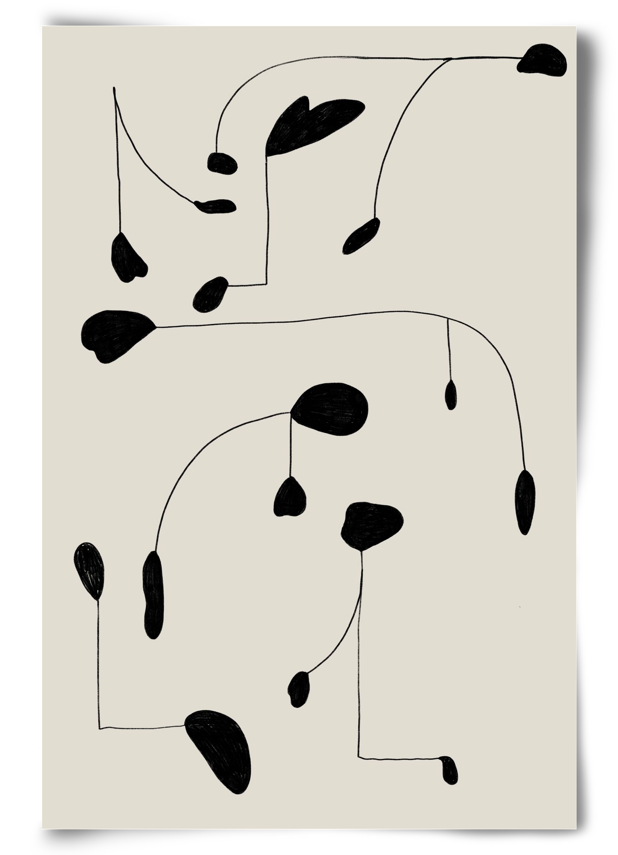 Mobile, 60x90 cm, Keret nélkül