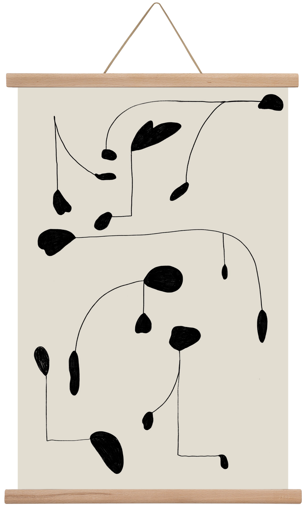 Mobile, 40x60 cm (40x60 cm), Tölgy akasztó