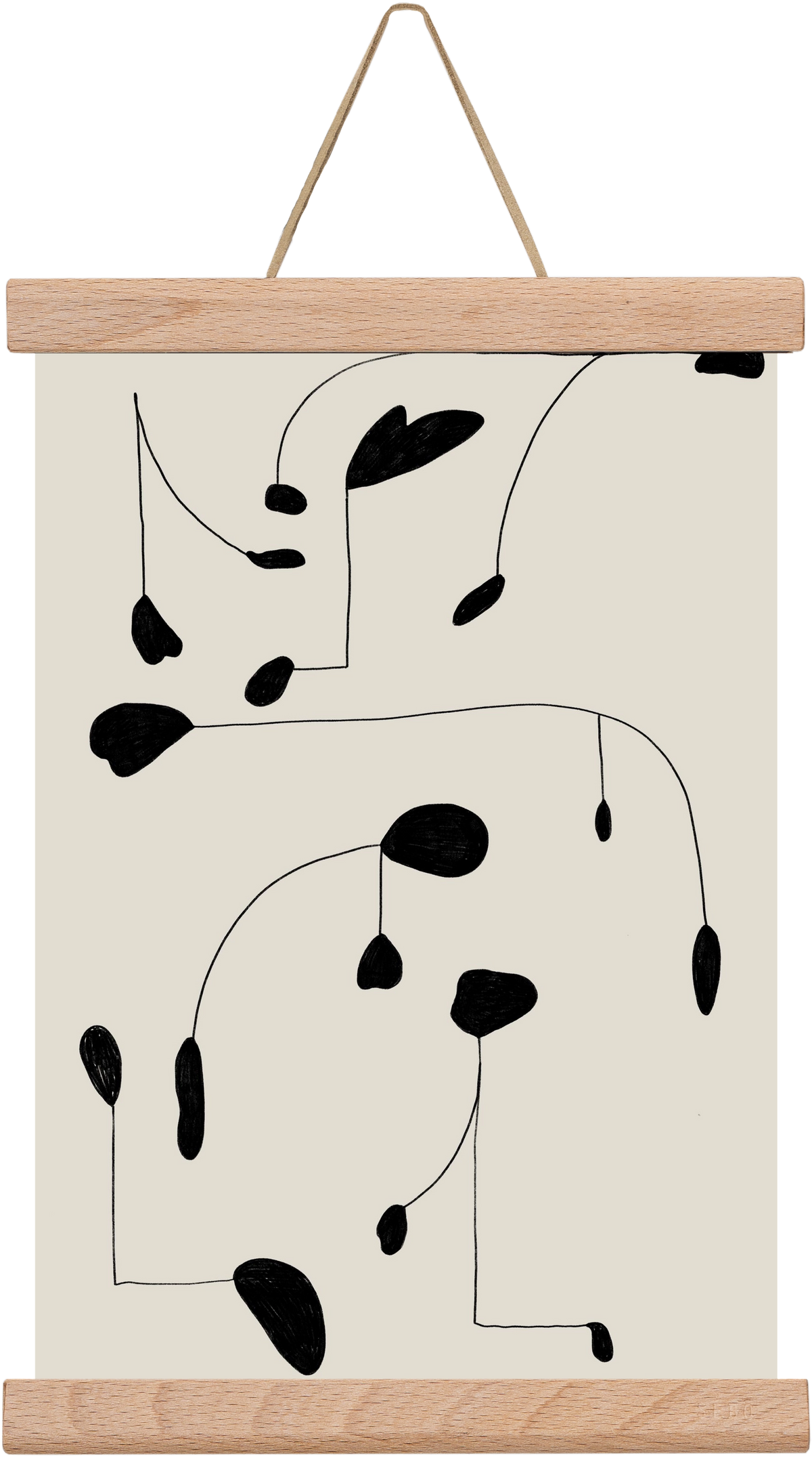 Mobile, 20x30 cm (20x30 cm), Tölgy akasztó