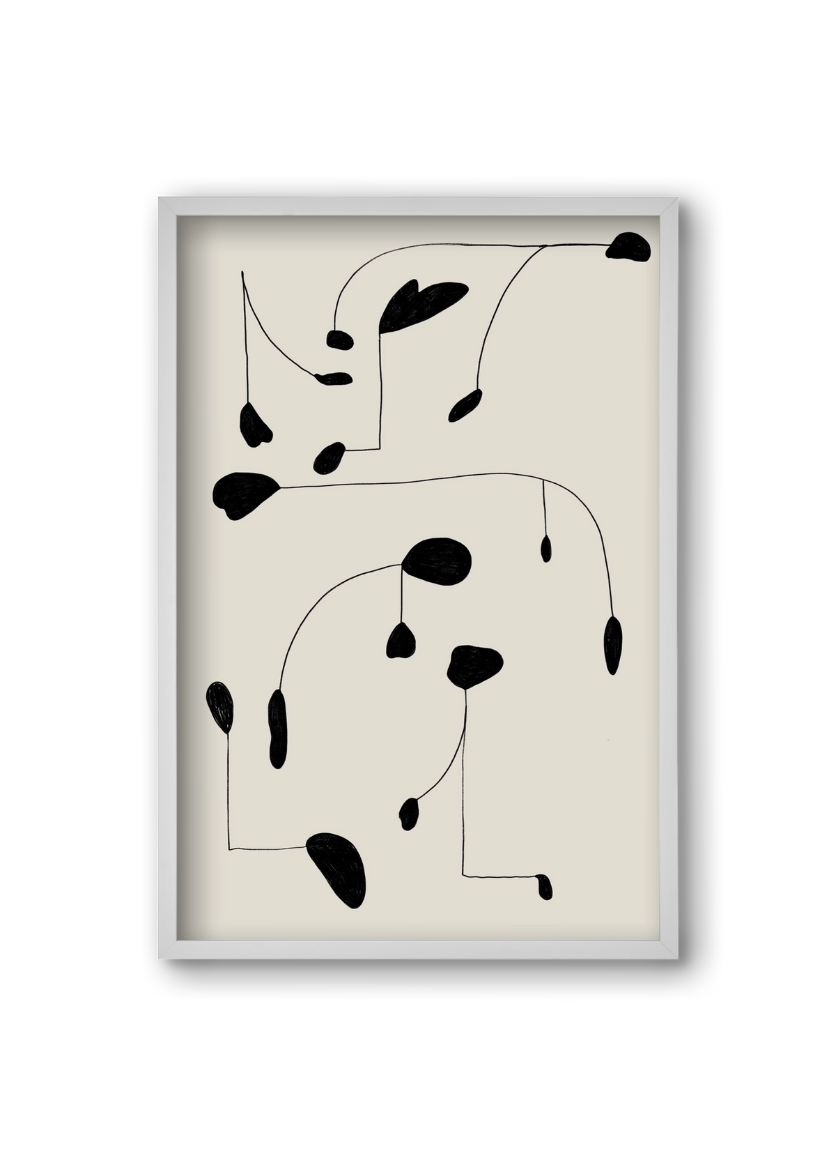 Mobile, 20x30 cm (20x30 cm), Fehér keret