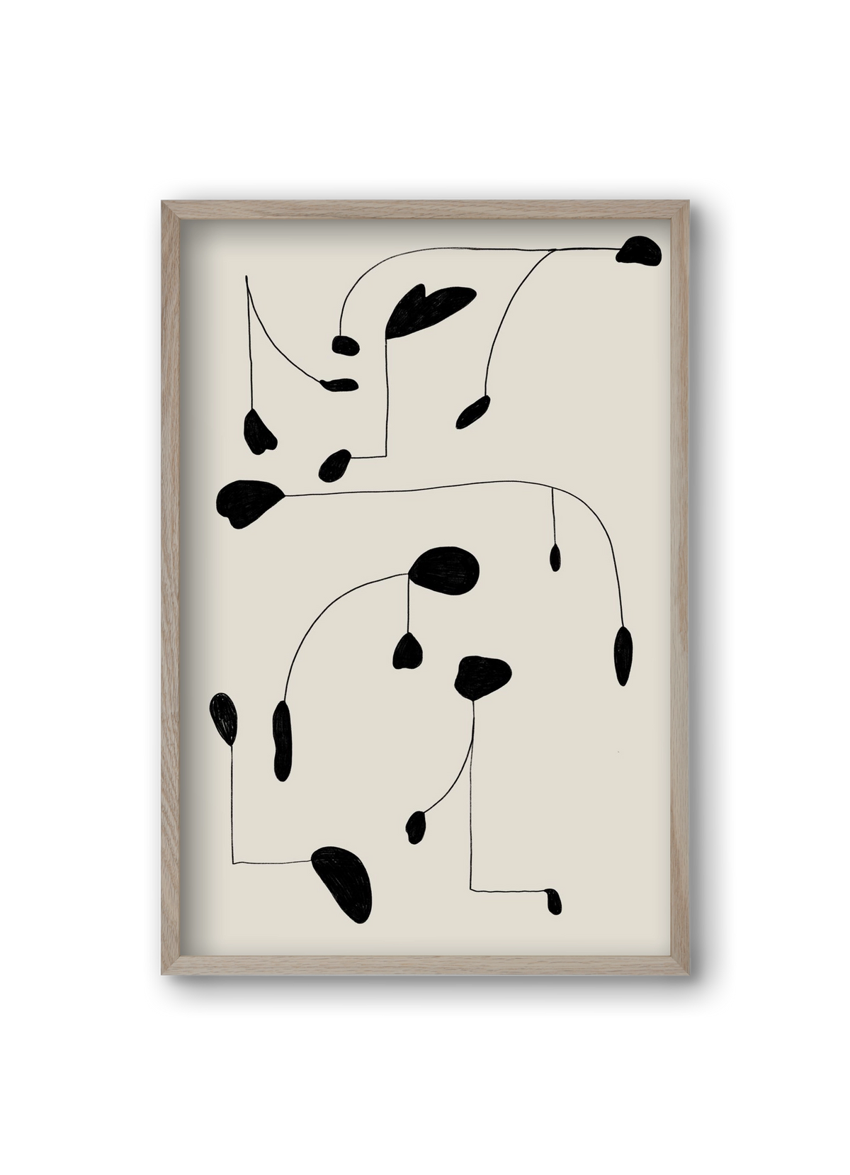 Mobile, 20x30 cm (20x30 cm), Tölgy keret