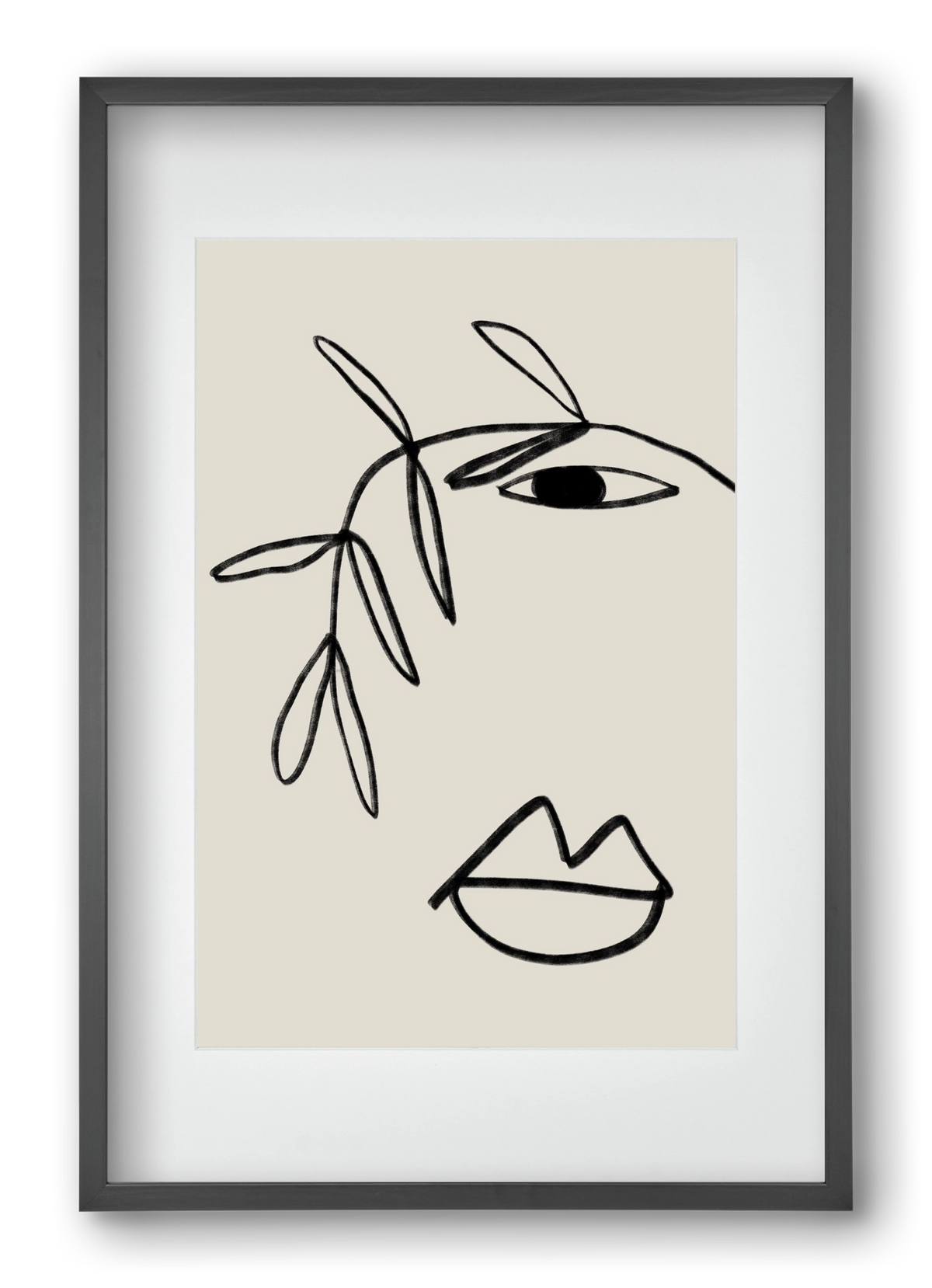 Plant Portrait, 40x60 cm (30x45 cm), Fekete keret, paszpartuval