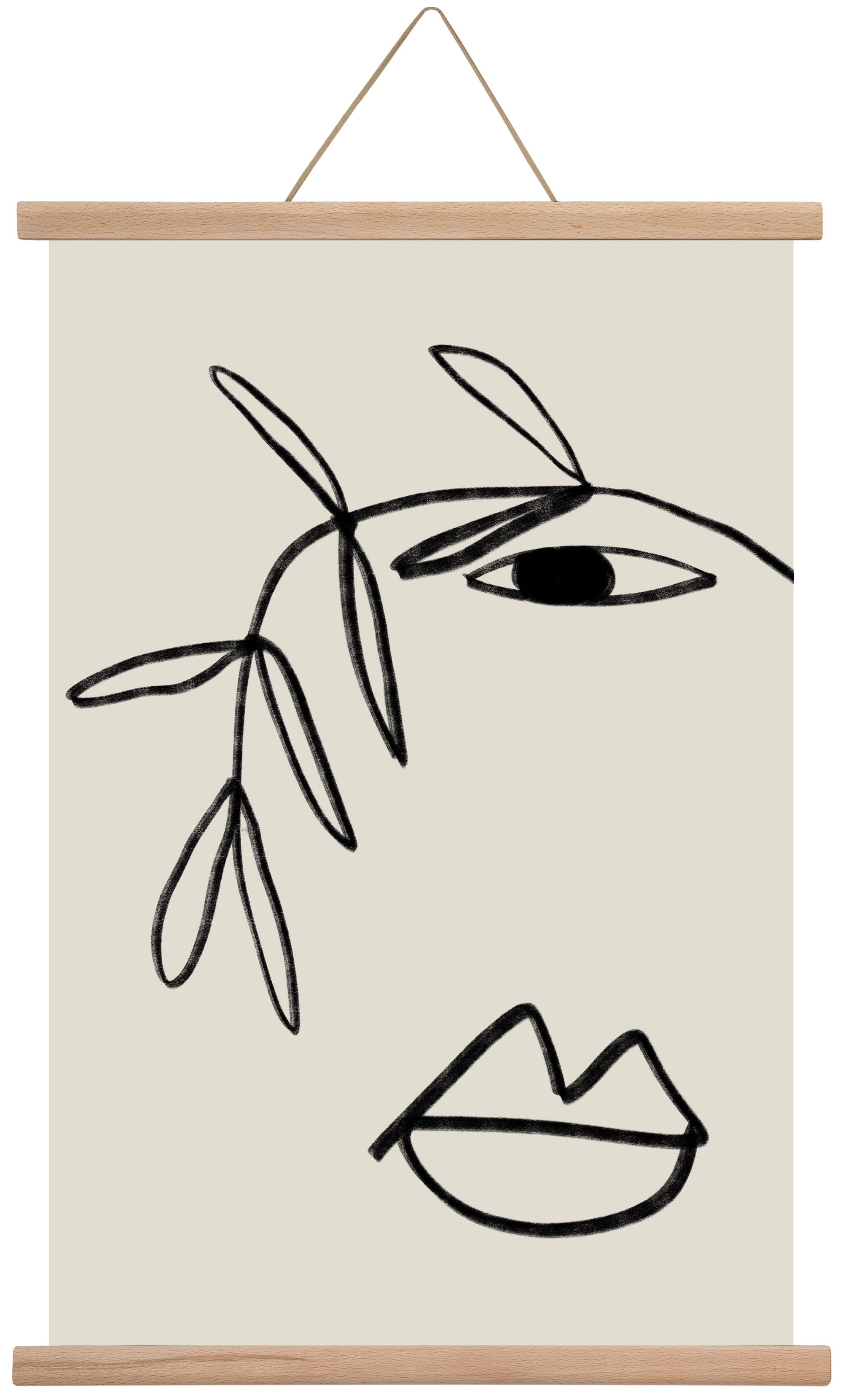 Plant Portrait, 40x60 cm (40x60 cm), Tölgy akasztó