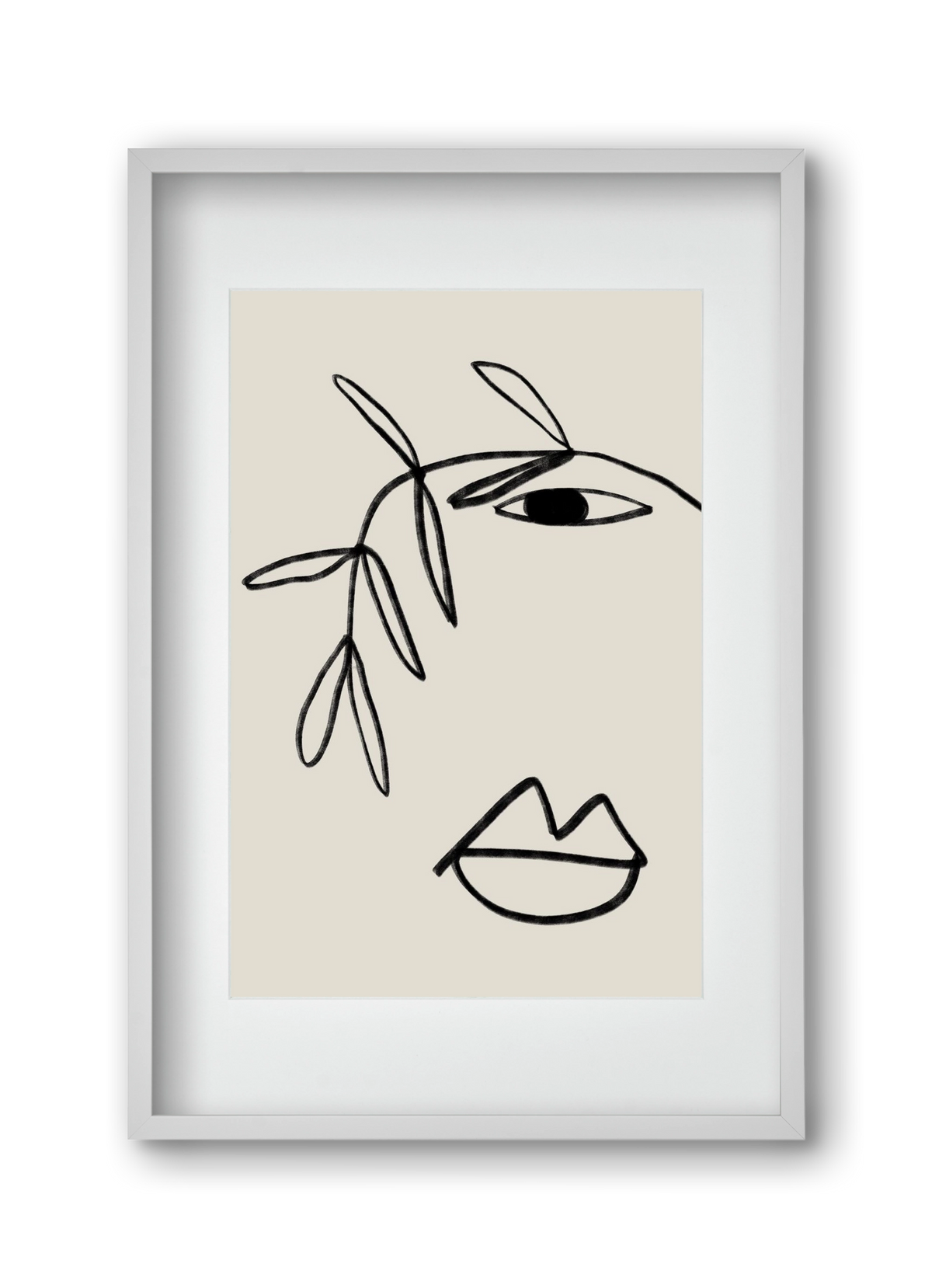 Plant Portrait, 30x45 cm (20x30 cm), Fehér keret, paszpartuval