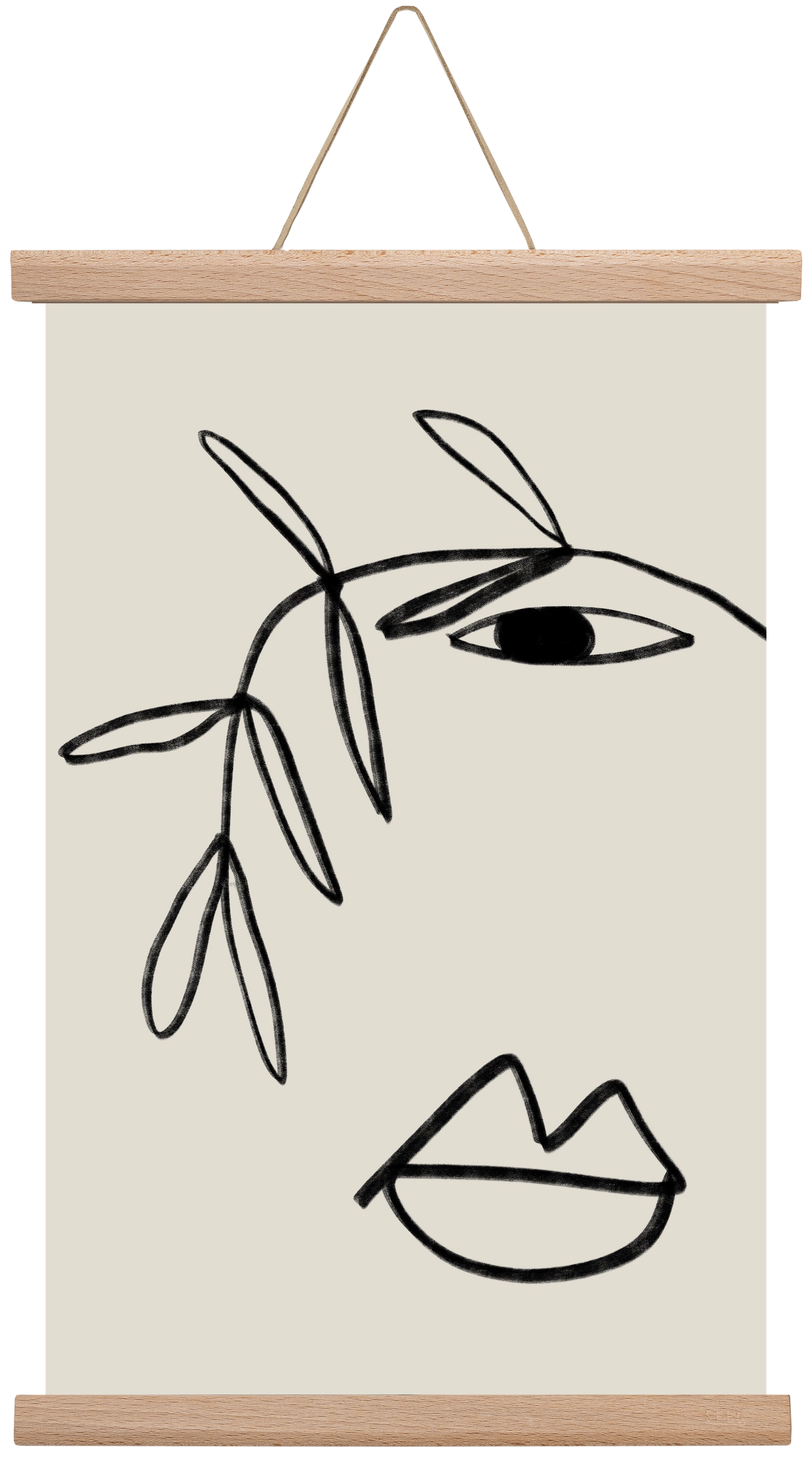 Plant Portrait, 30x45 cm (30x45 cm), Tölgy akasztó