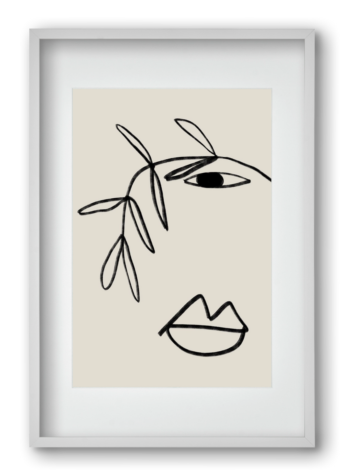 Plant Portrait, 40x60 cm (30x45 cm), Fehér keret, paszpartuval