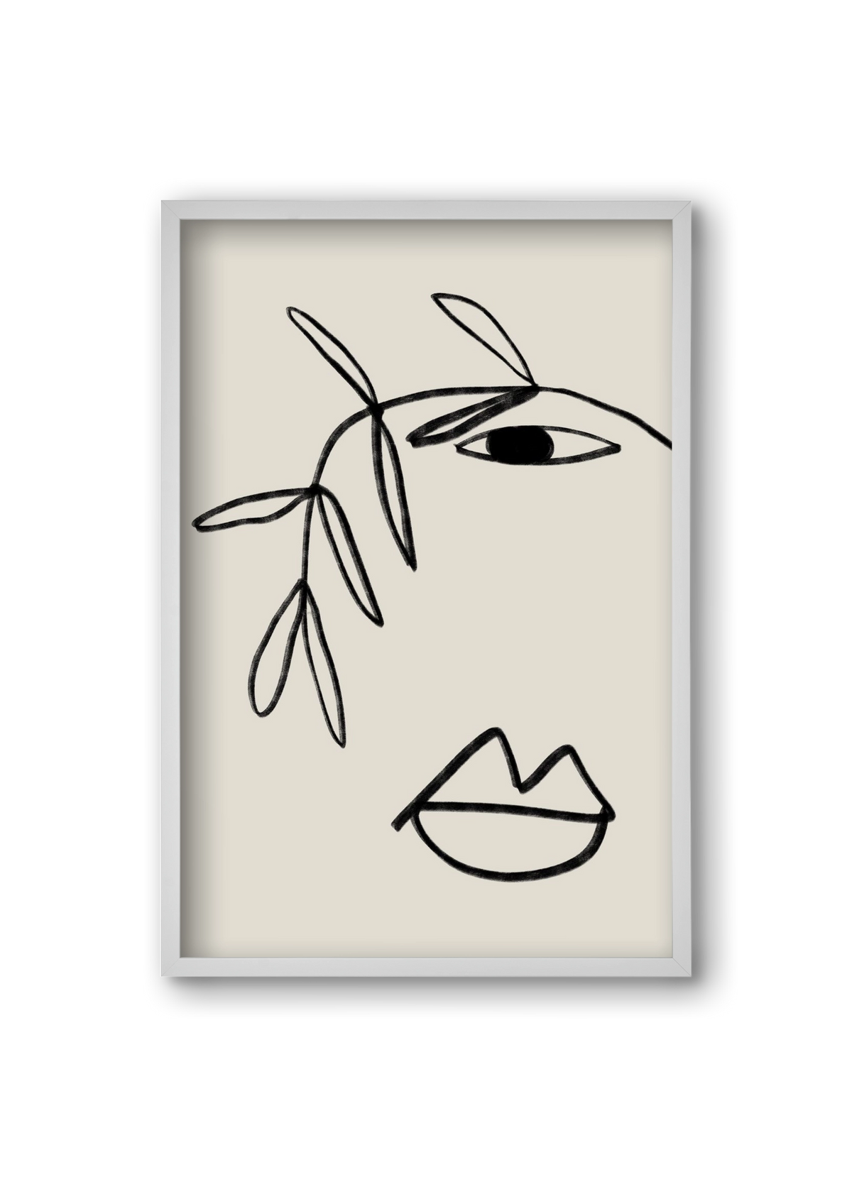 Plant Portrait, 20x30 cm (20x30 cm), Fehér keret