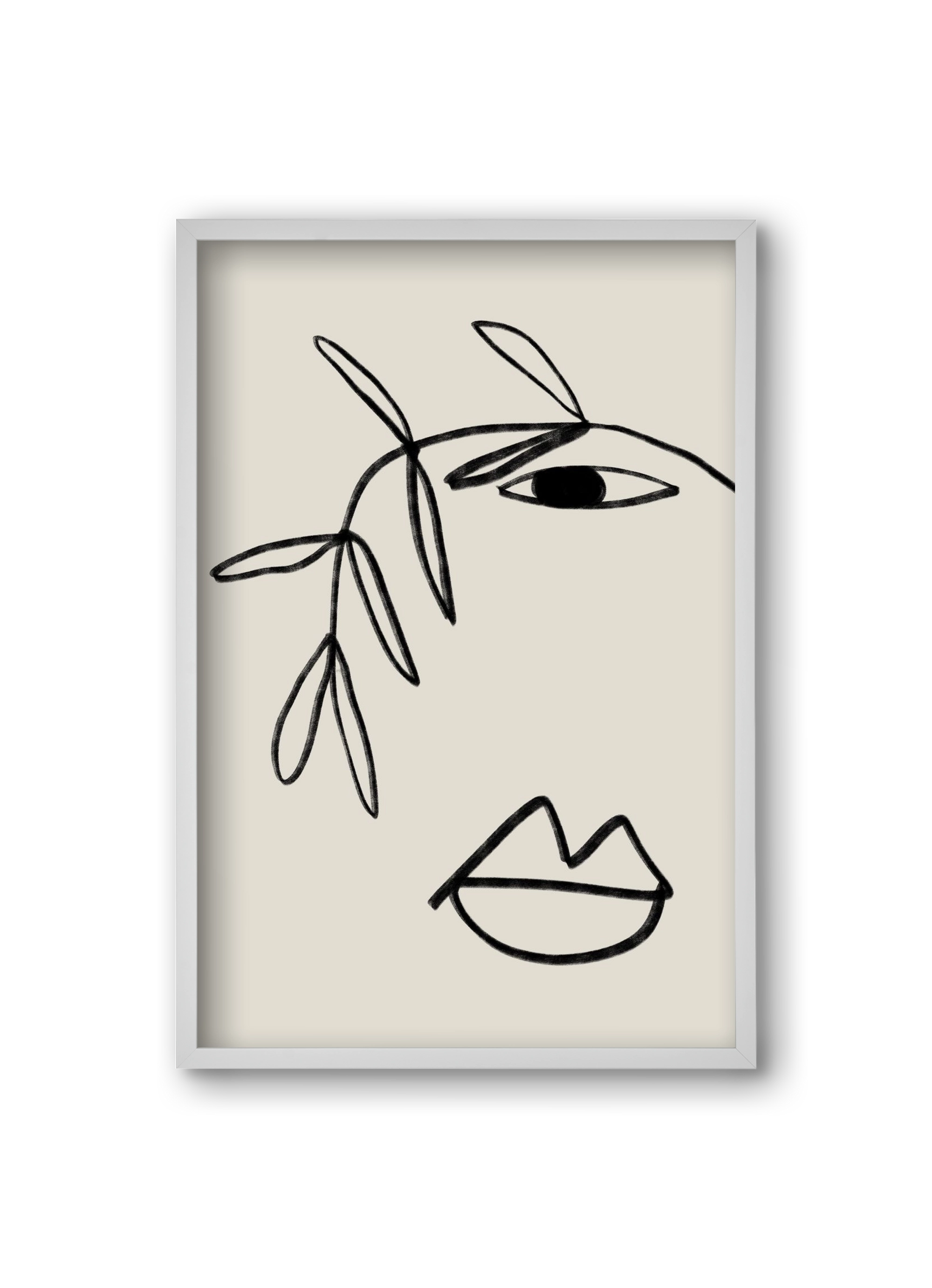 Plant Portrait, 20x30 cm (20x30 cm), Fehér keret