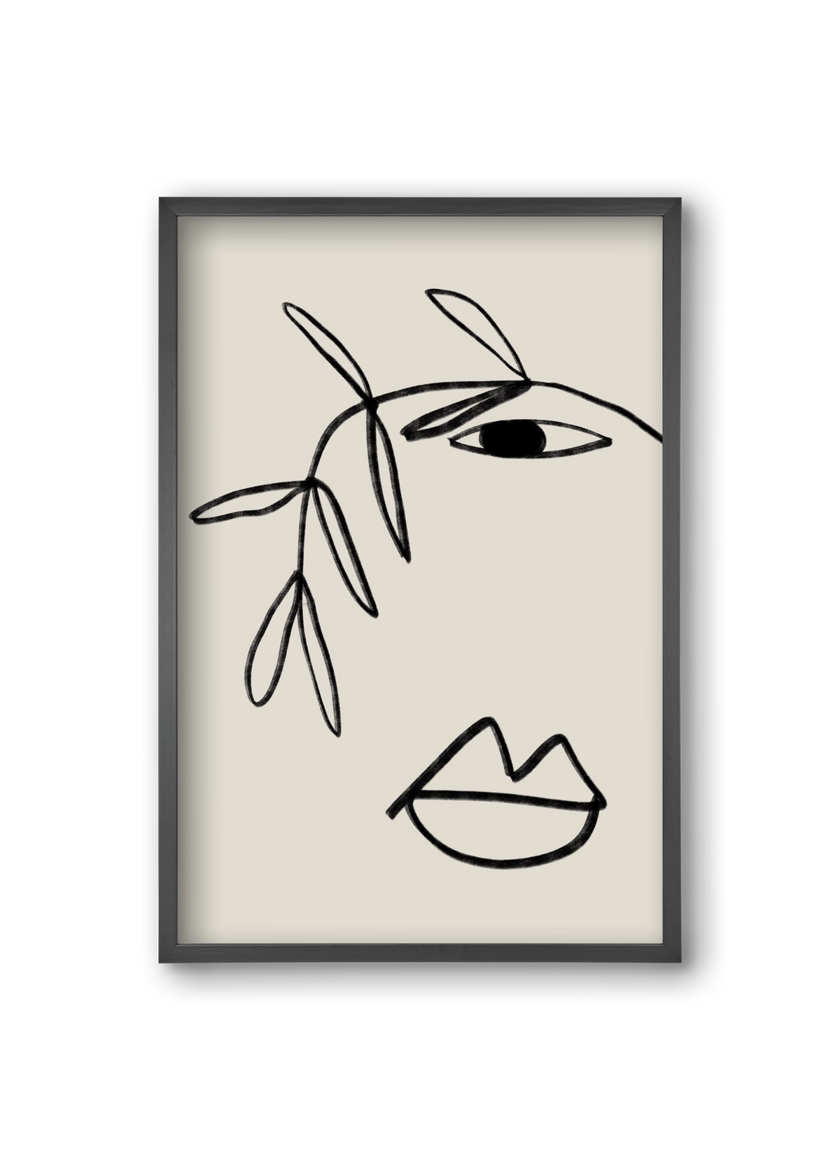 Plant Portrait, 20x30 cm (20x30 cm), Fekete keret