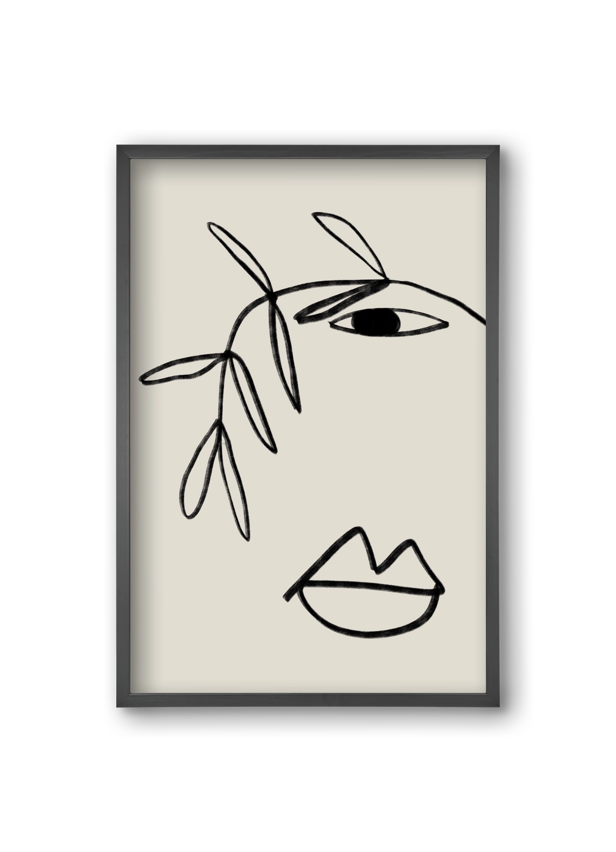 Plant Portrait, 20x30 cm (20x30 cm), Fekete keret