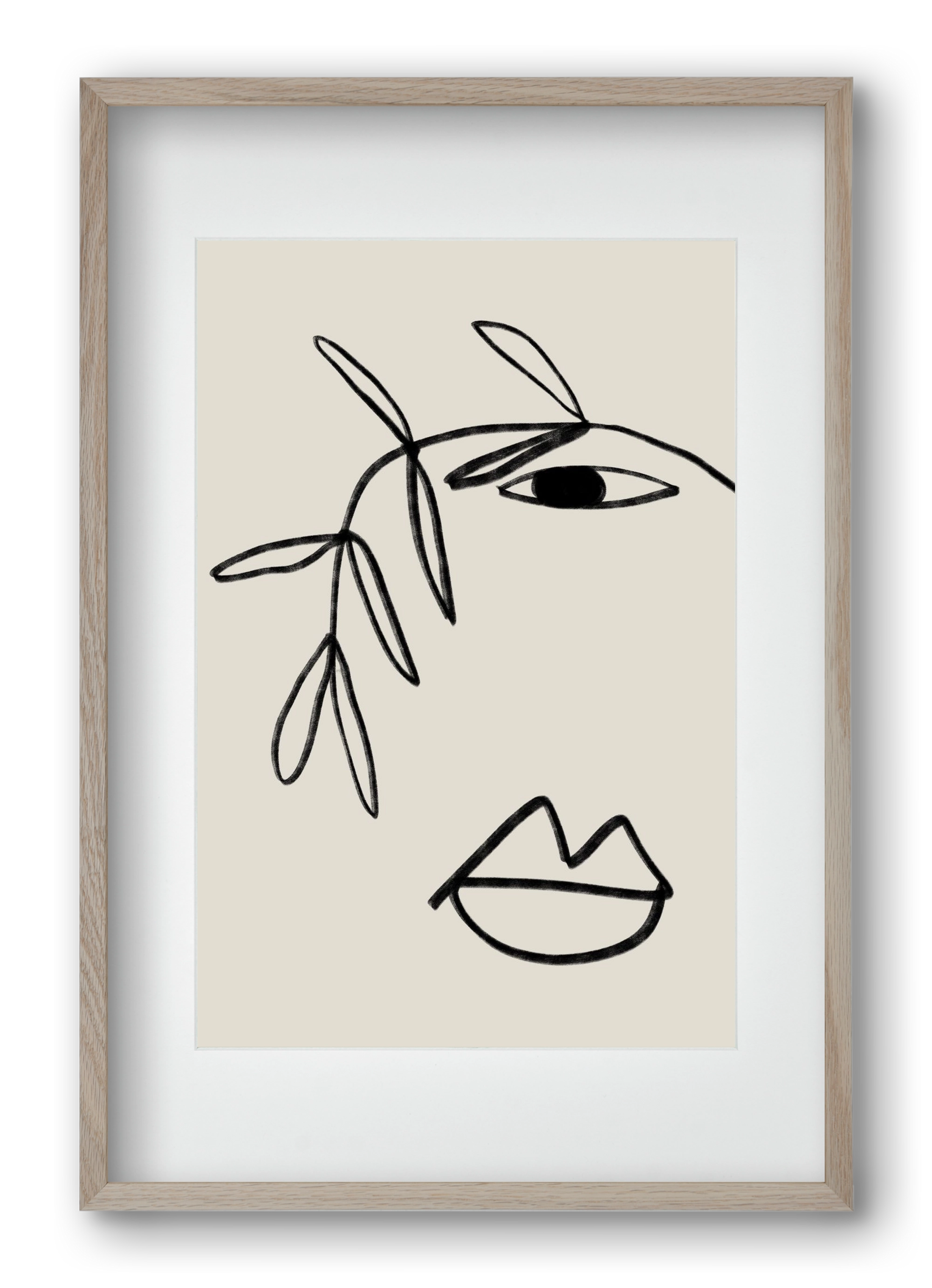 Plant Portrait, 40x60 cm (30x45 cm), Tölgy keret, paszpartuval