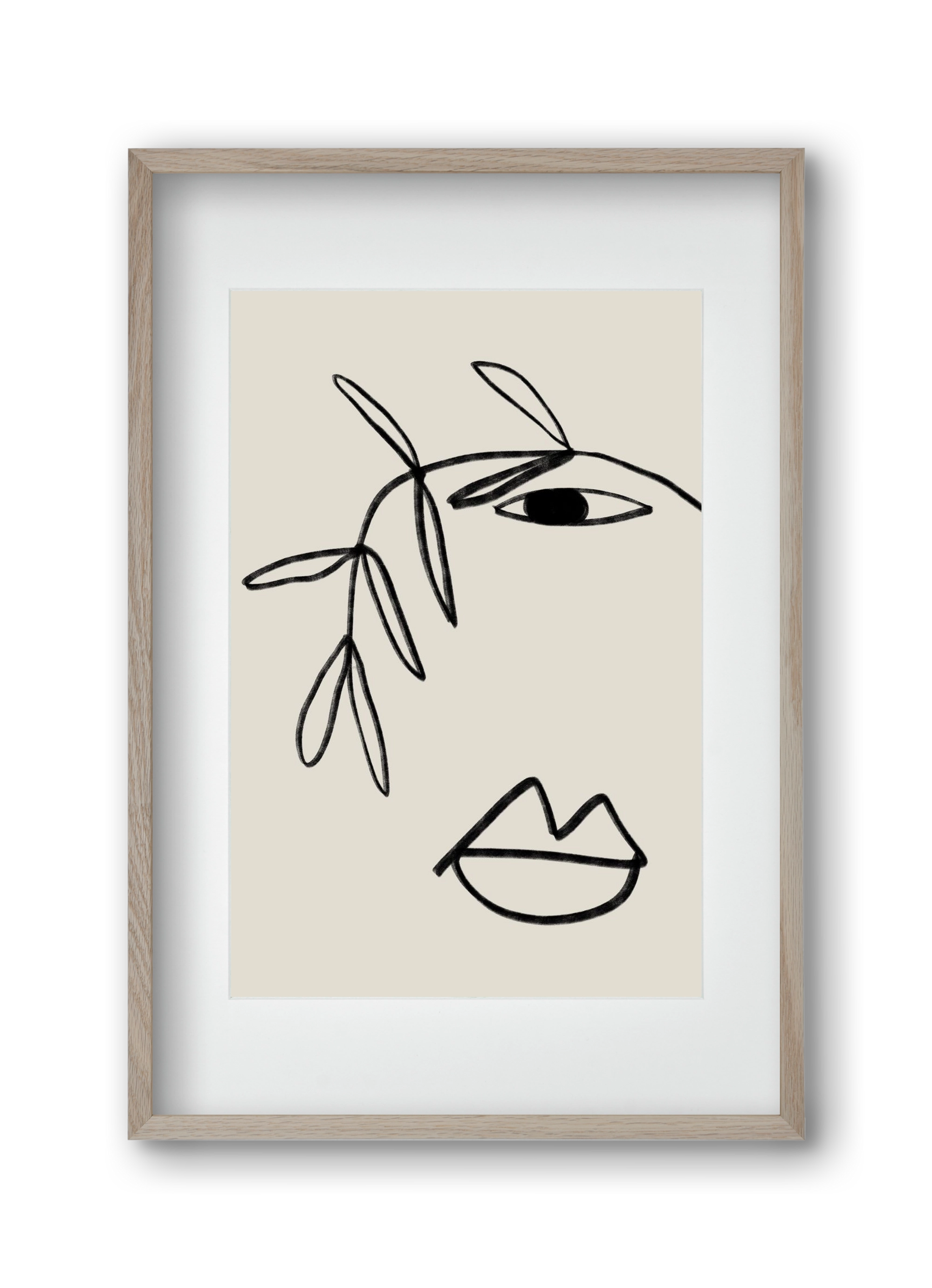 Plant Portrait, 30x45 cm (20x30 cm), Tölgy keret, paszpartuval