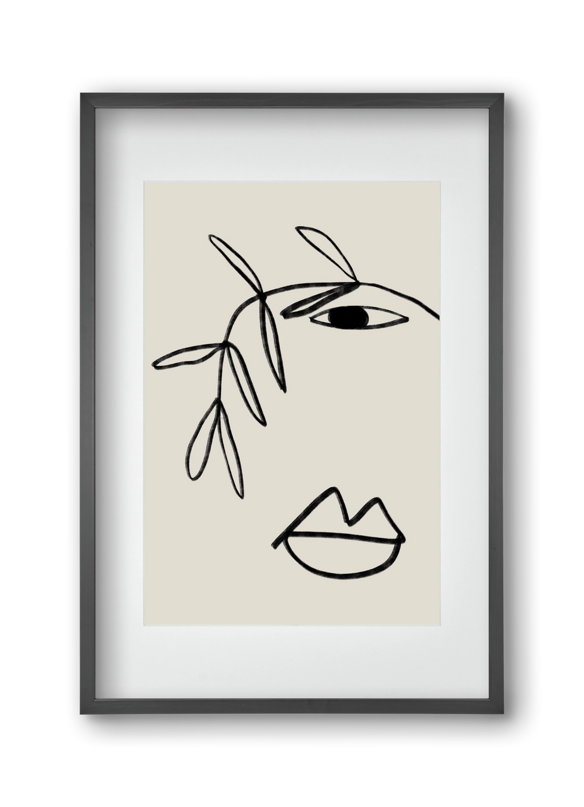 Plant Portrait, 30x45 cm (20x30 cm), Fekete keret, paszpartuval