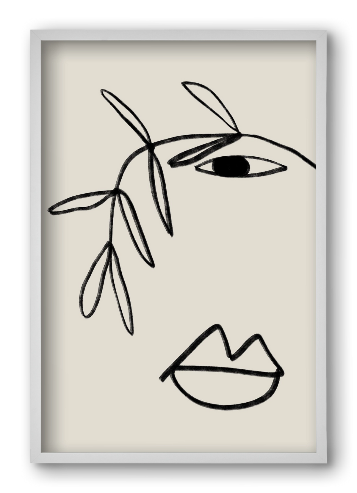 Plant Portrait, 40x60 cm (40x60 cm), Fehér keret