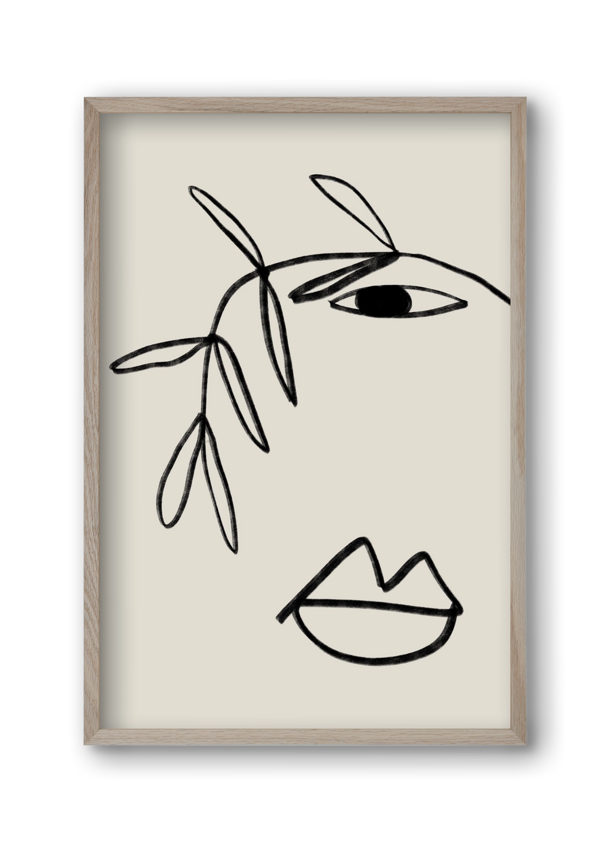 Plant Portrait, 30x45 cm (30x45 cm), Tölgy keret