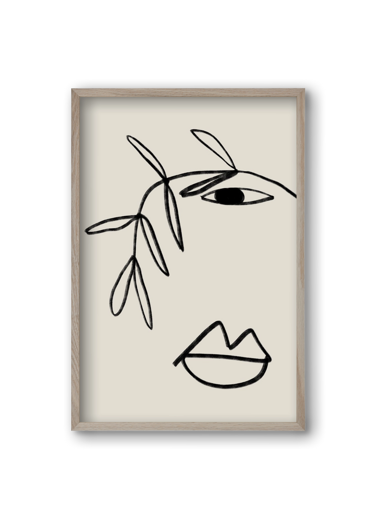 Plant Portrait, 20x30 cm (20x30 cm), Tölgy keret