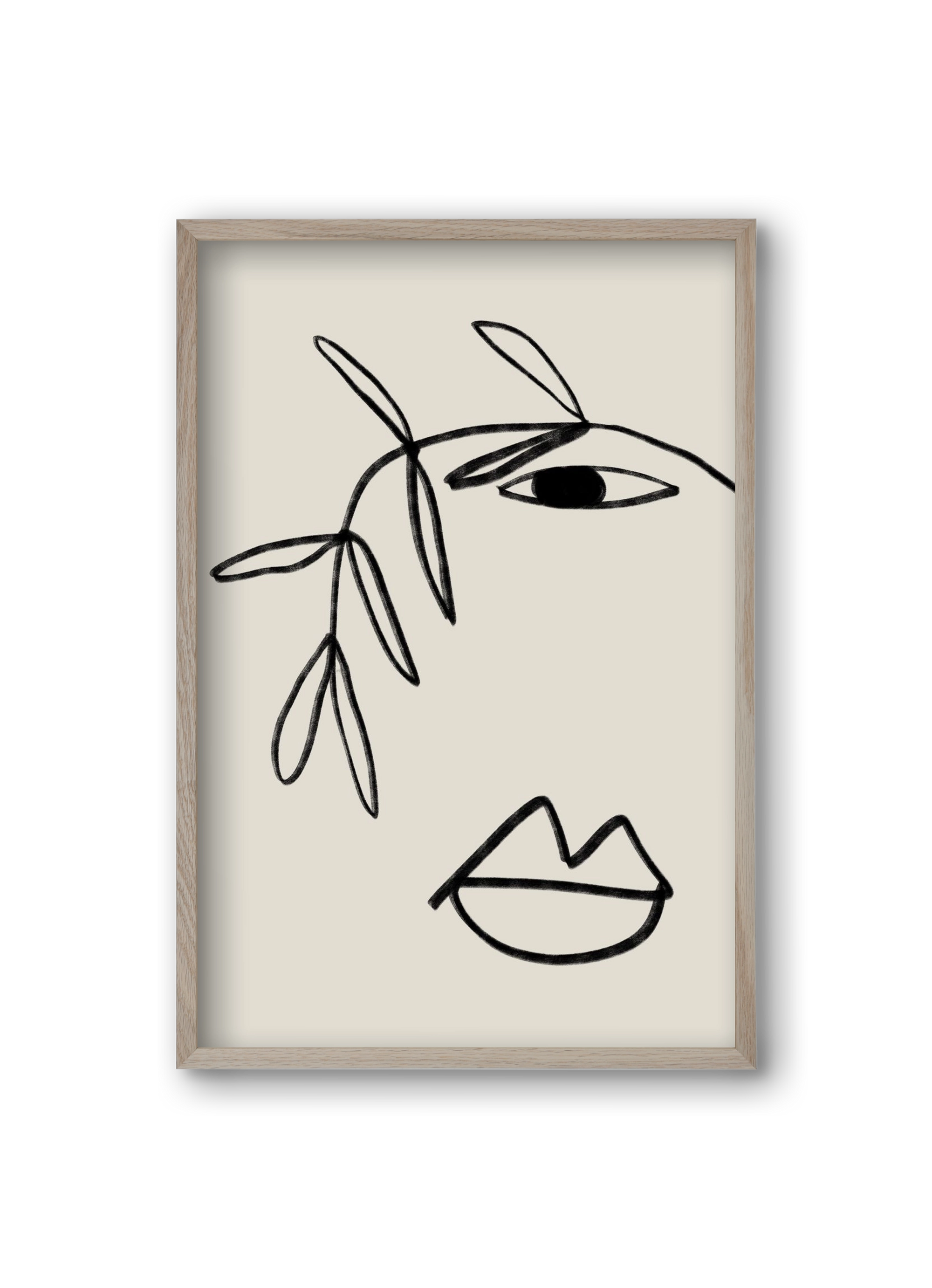 Plant Portrait, 20x30 cm (20x30 cm), Tölgy keret