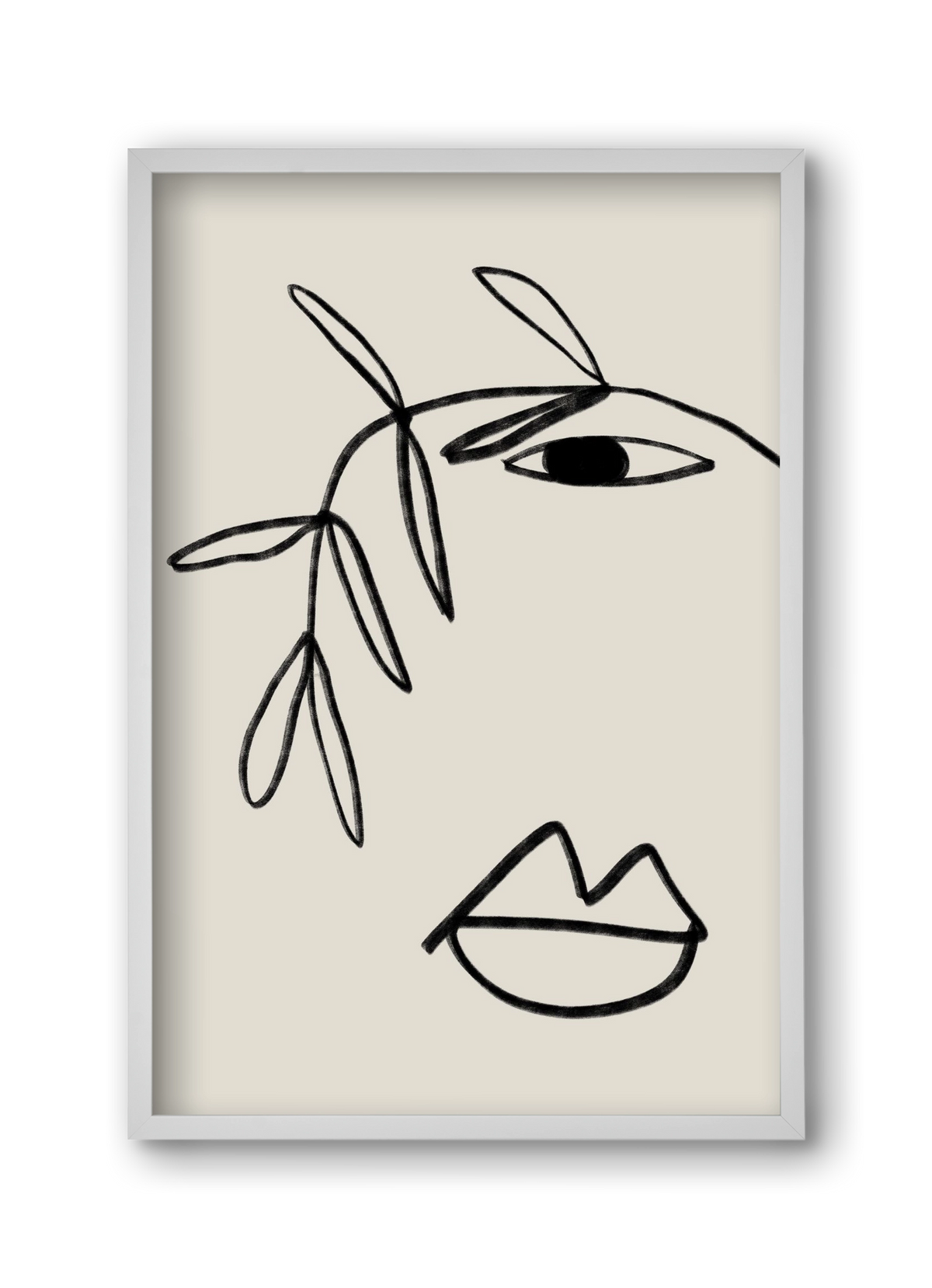 Plant Portrait, 30x45 cm (30x45 cm), Fehér keret