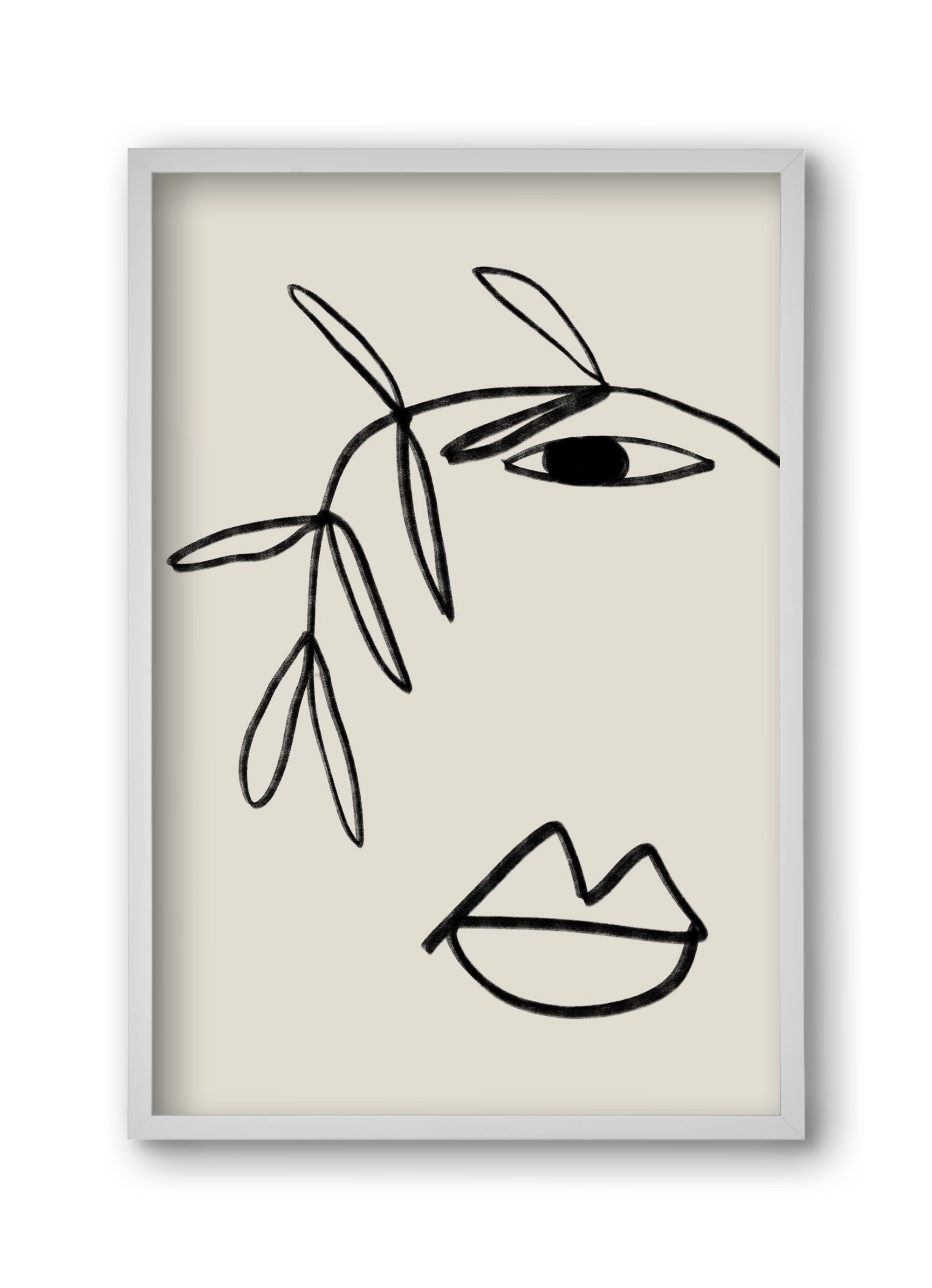 Plant Portrait, 30x45 cm (30x45 cm), Fehér keret